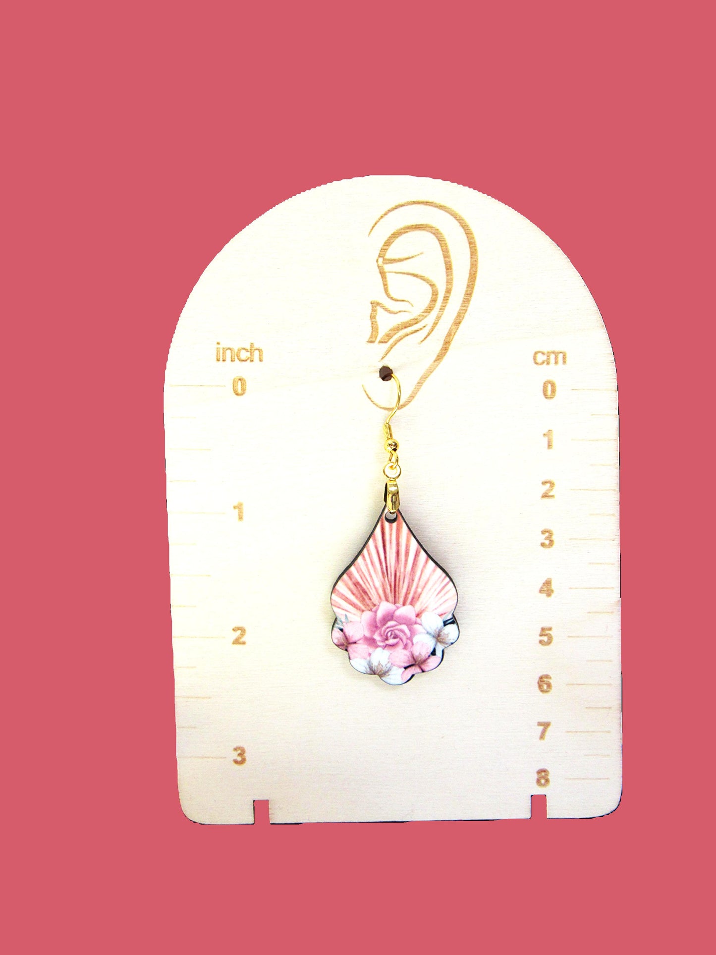 Fancy Teardrop Shaped Sublimated Earrings