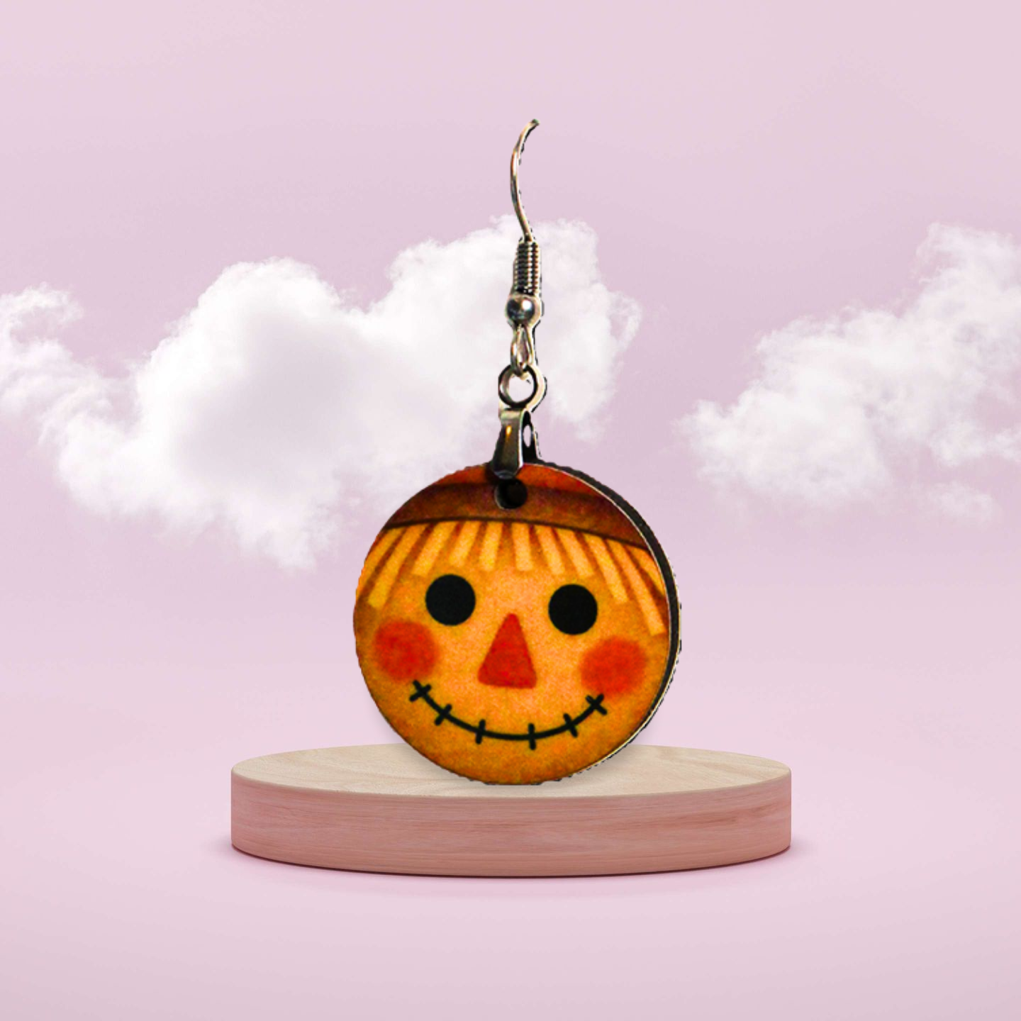 Round Shaped Sublimated 1 inch Earrings