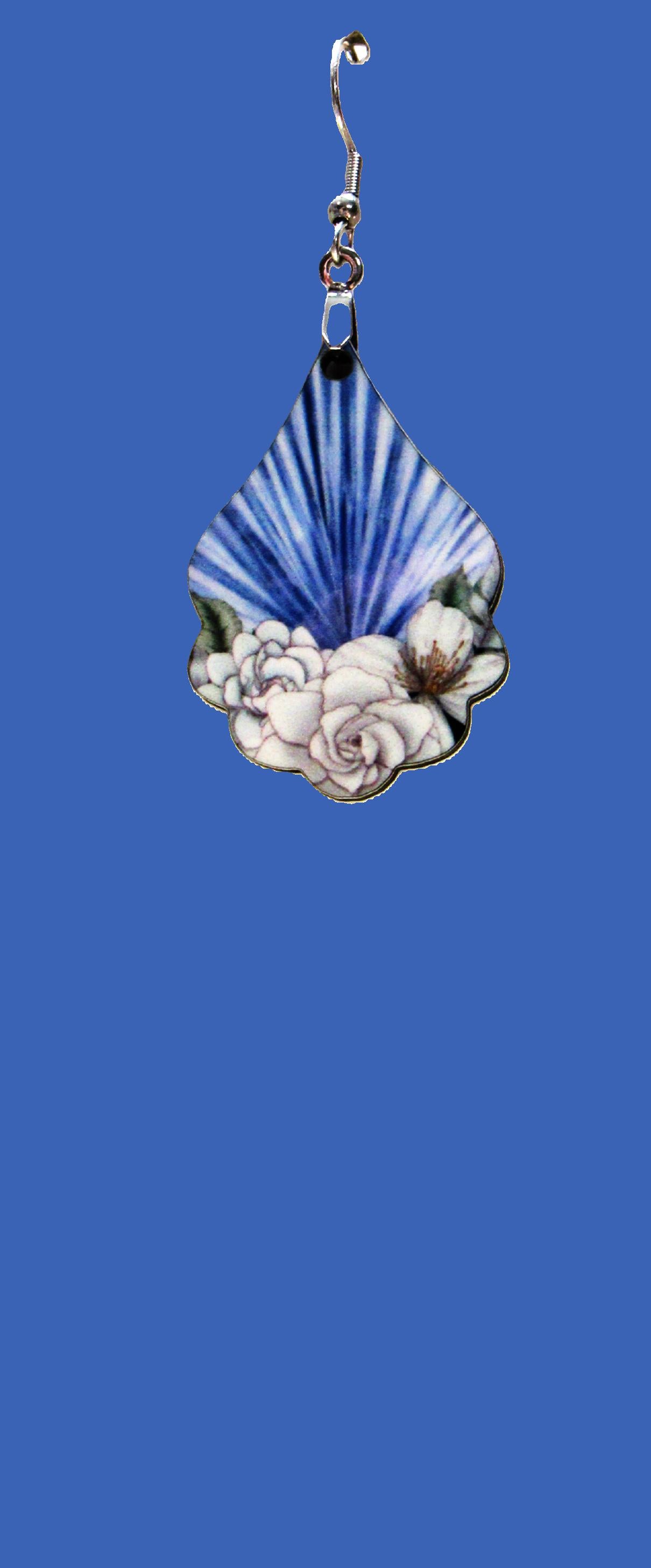 Fancy Teardrop Shaped Sublimated Earrings