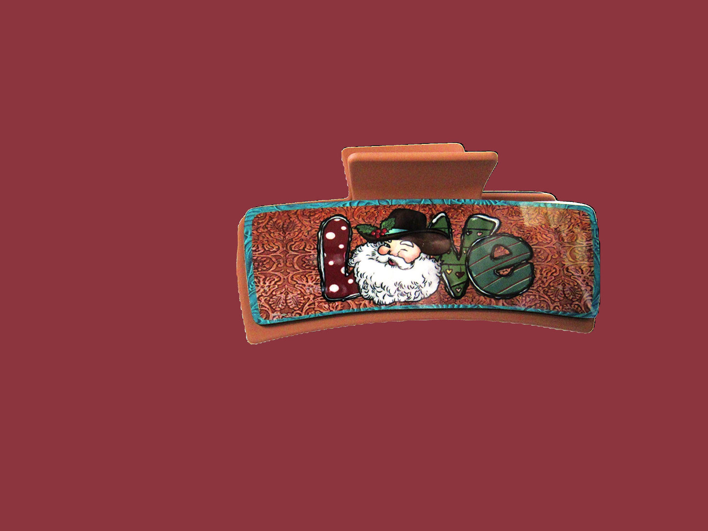 Christmas Sublimated Hair Clips Large