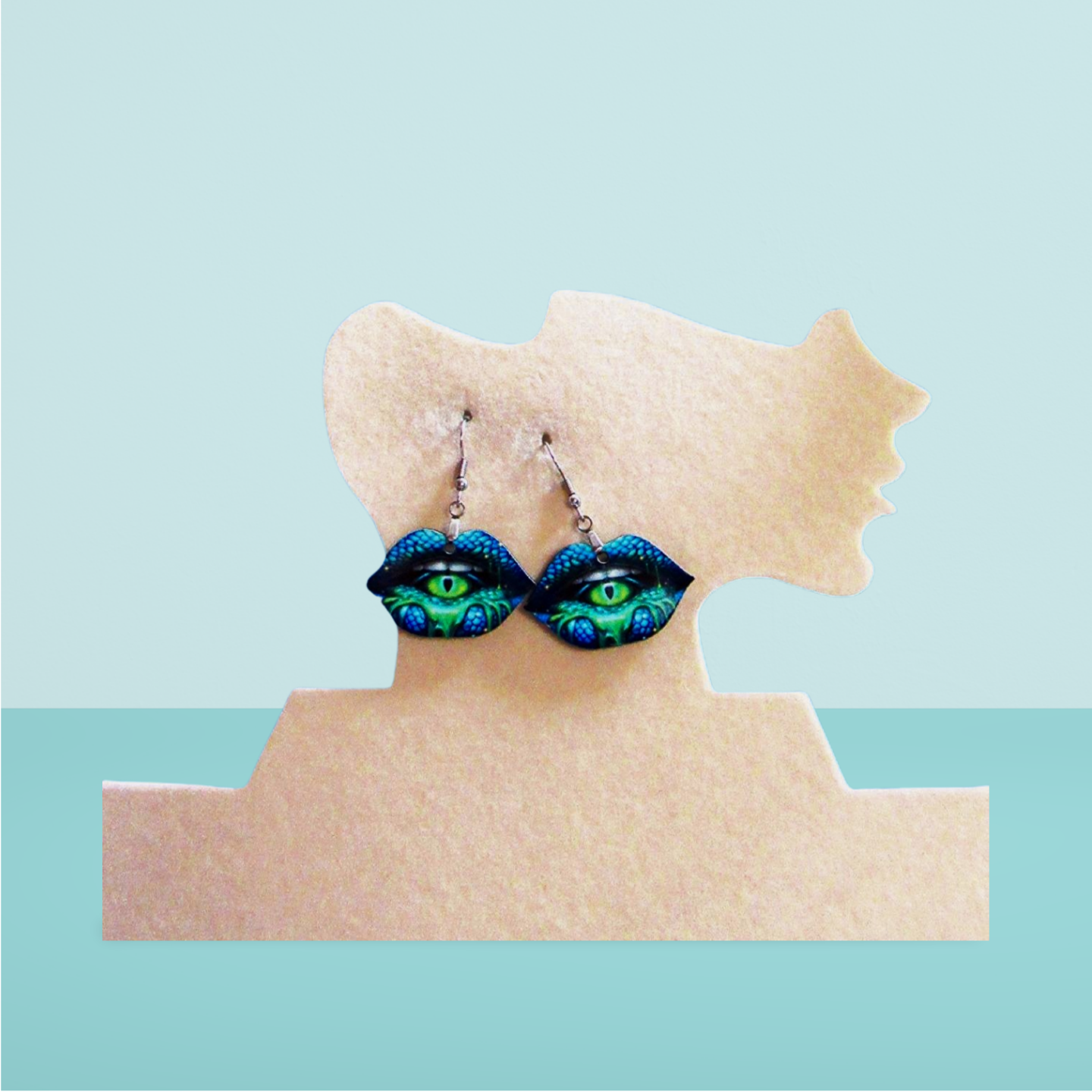 Lip Shaped Sublimated Earrings 1.5 inch