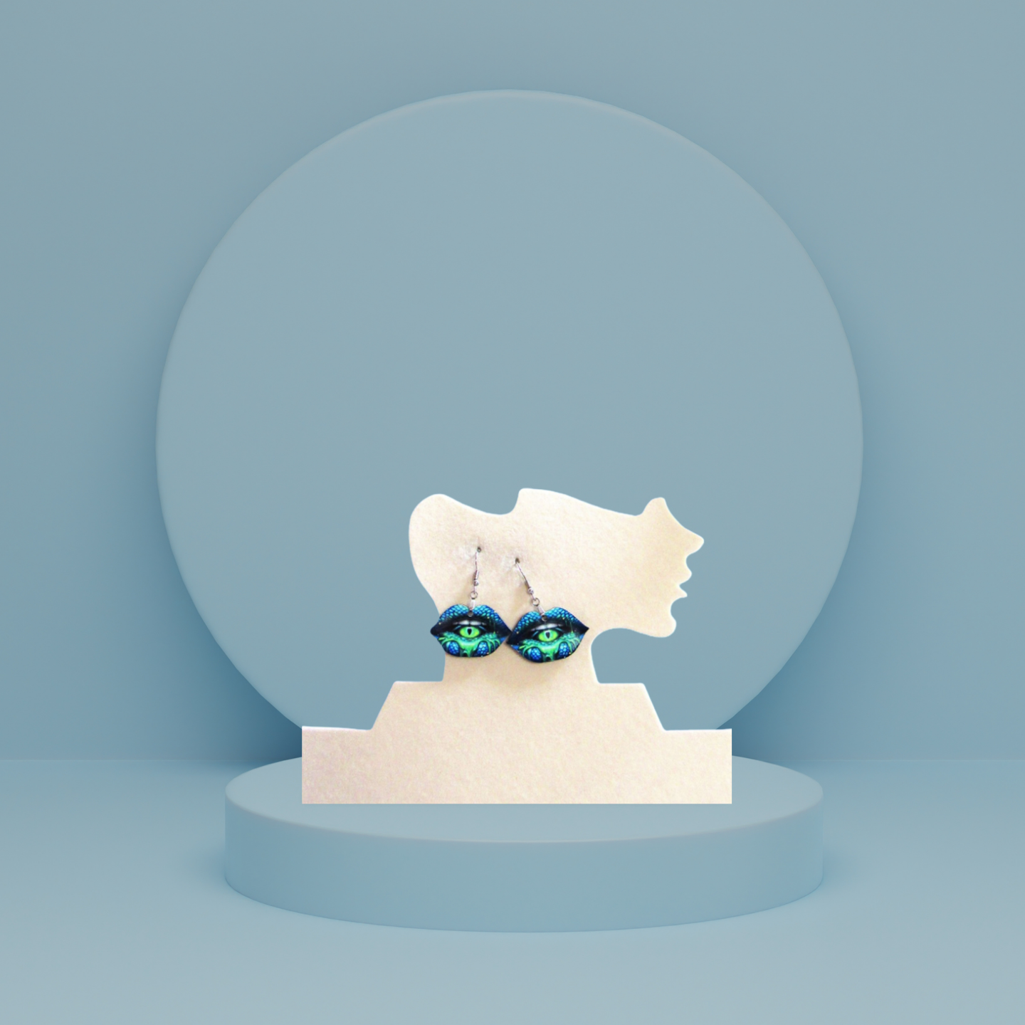 Lip Shaped Sublimated Earrings 1.5 inch