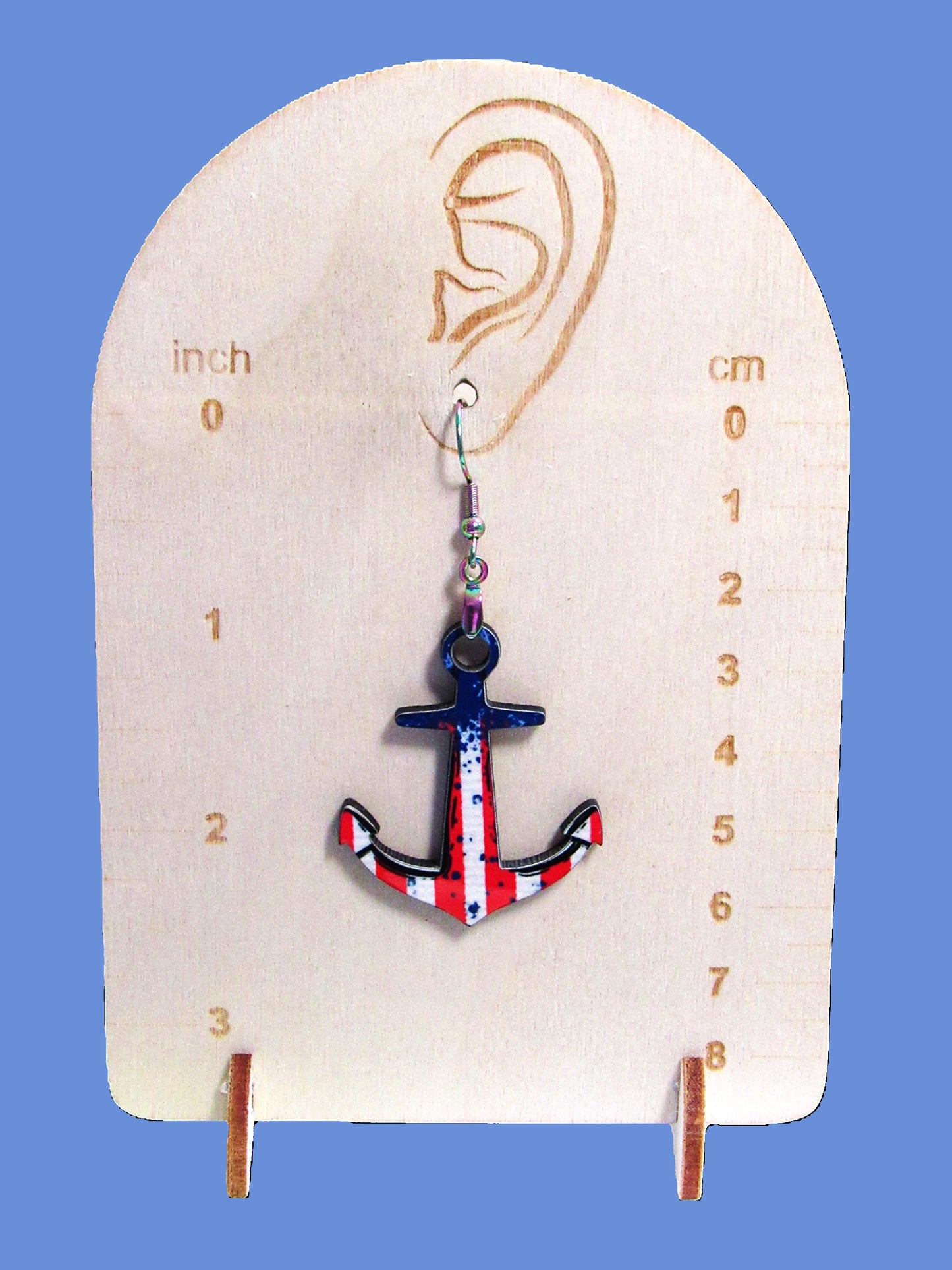 Anchor Shaped Sublimated Eattings 1.5 Inch