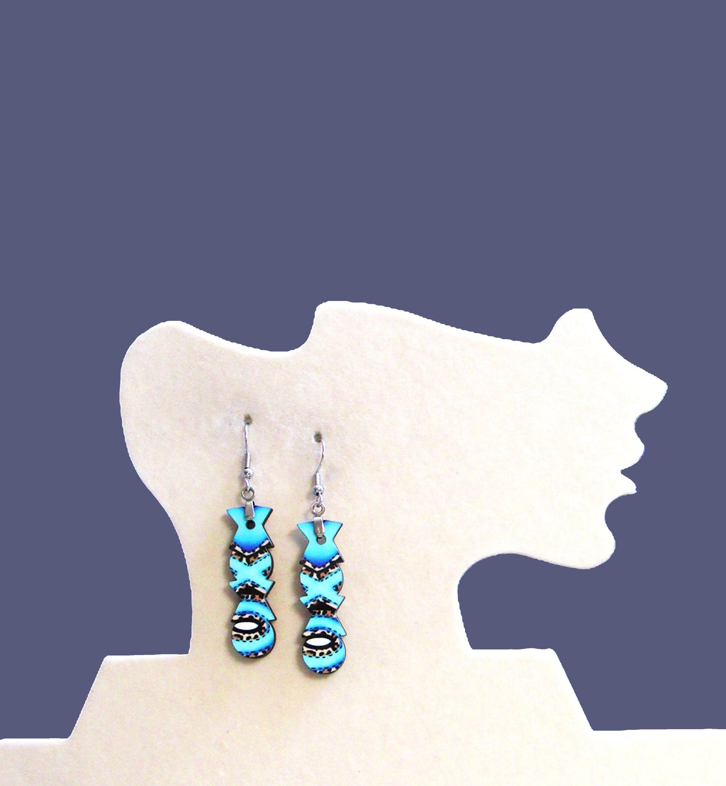 XXO  Shaped Sublimated Earrings