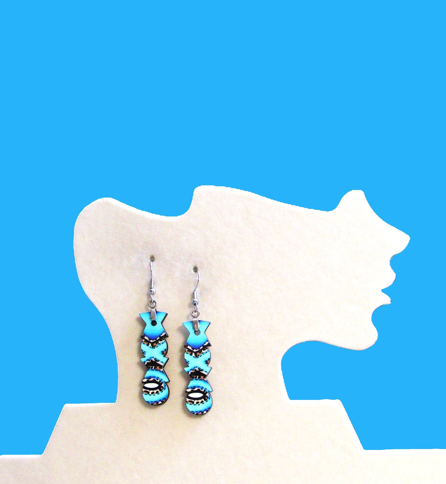 XXO  Shaped Sublimated Earrings