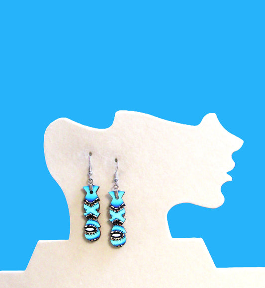 XXO  Shaped Sublimated Earrings
