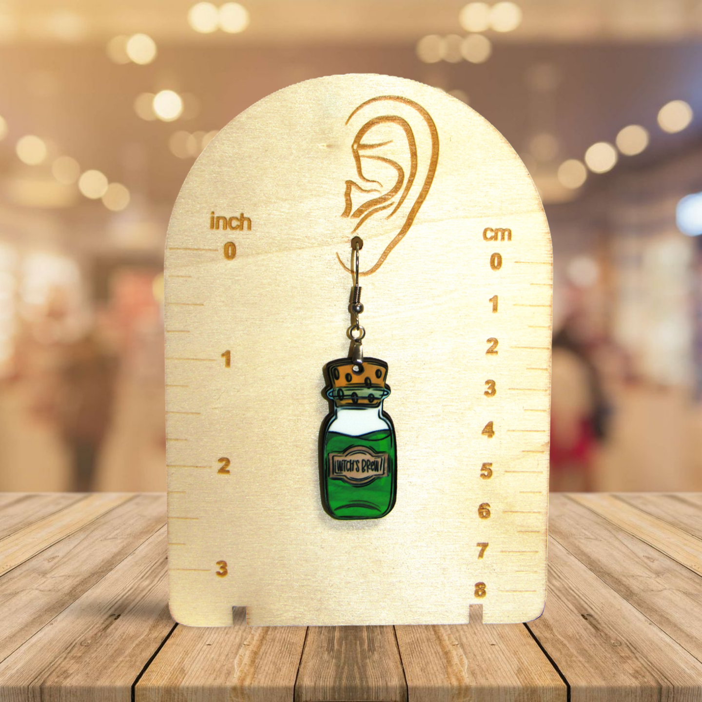 Vial Shaped Sublimated Earrings