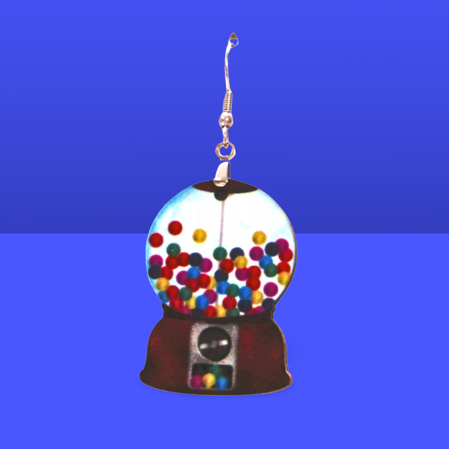 Snow Globe Shaped Sublimated Earrings