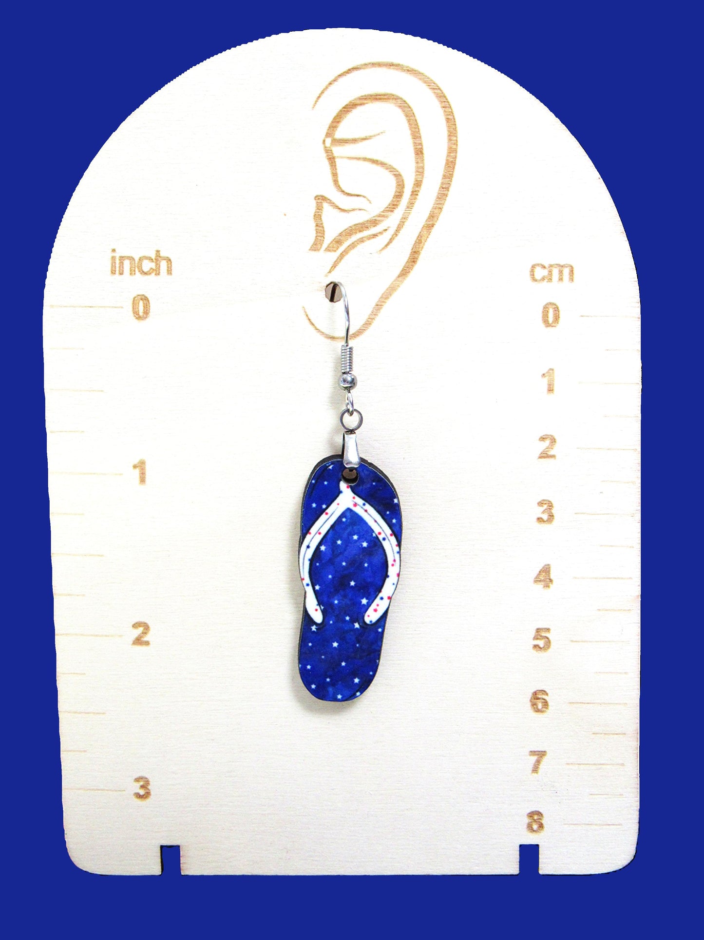 Flip Flop Shaped Sublimated Earrings