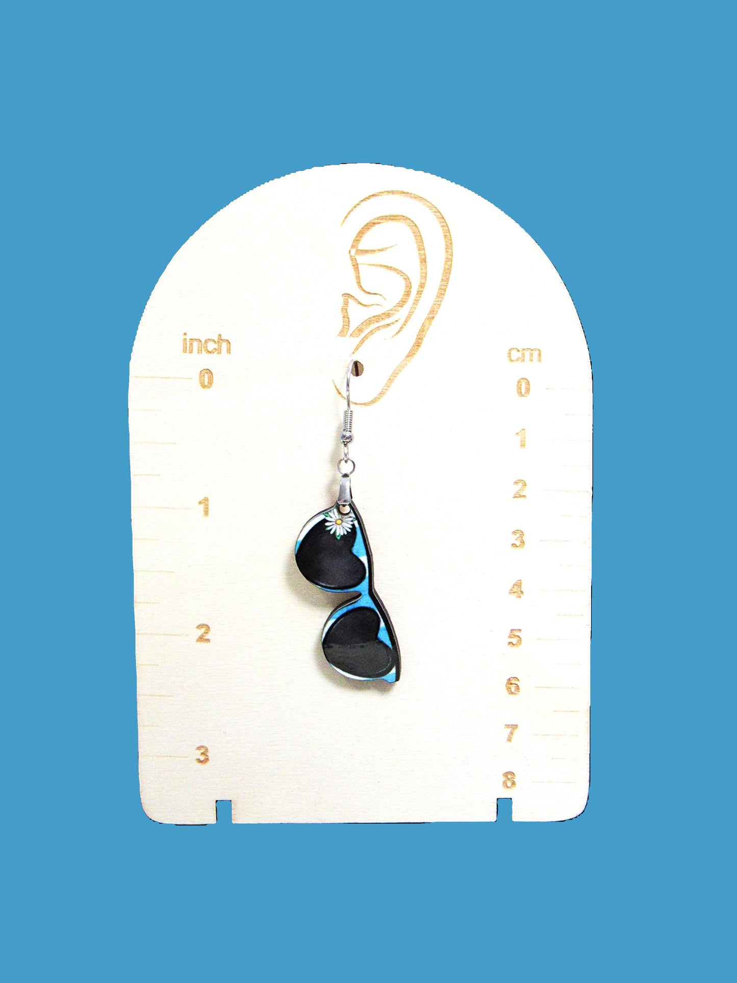 Sunglass Shaped Sublimated Earrings