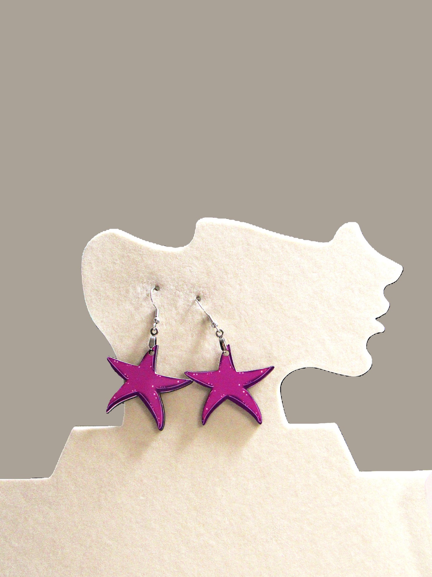 Starfish Shaped Sublimated Earrings
