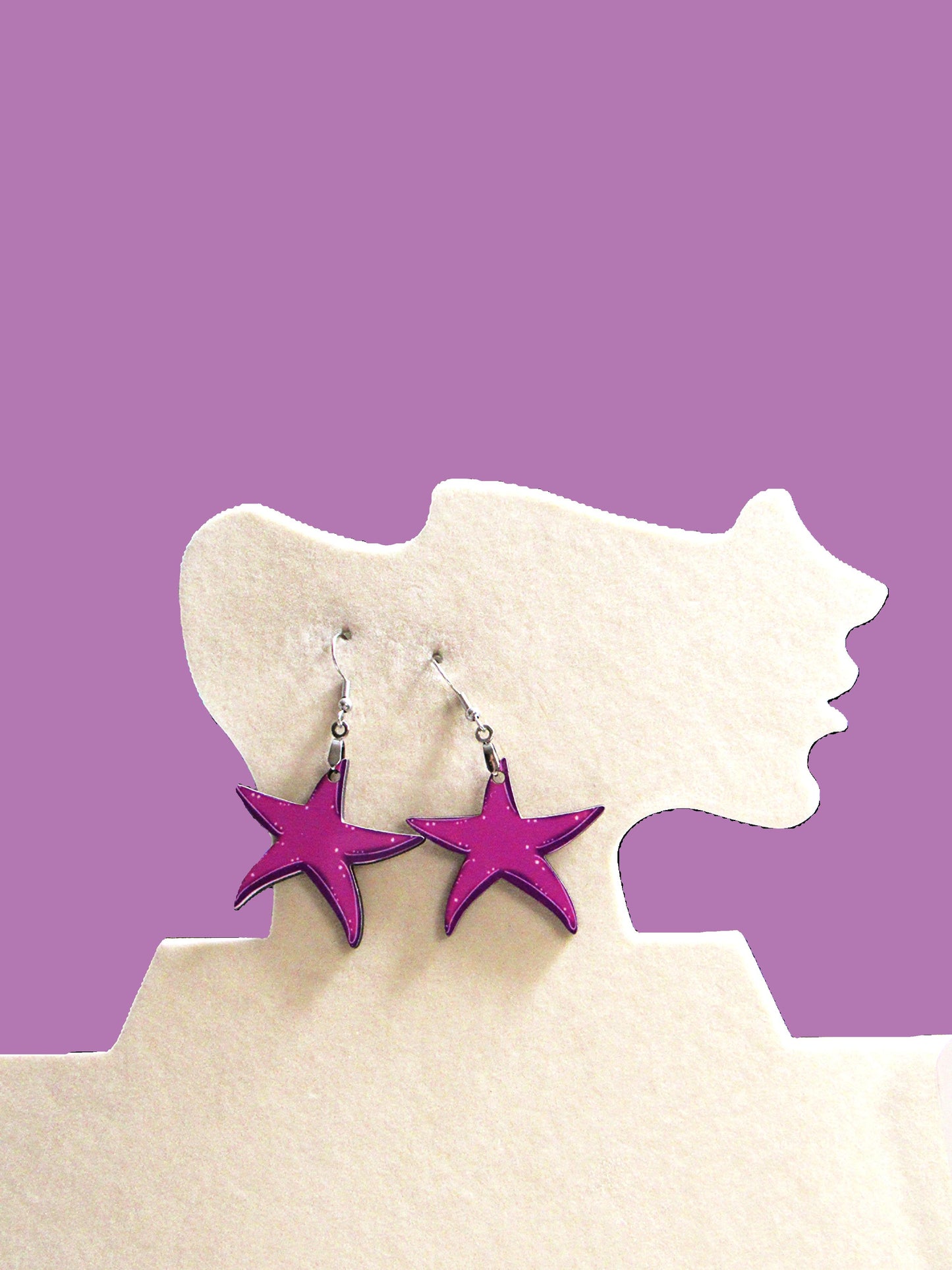 Starfish Shaped Sublimated Earrings