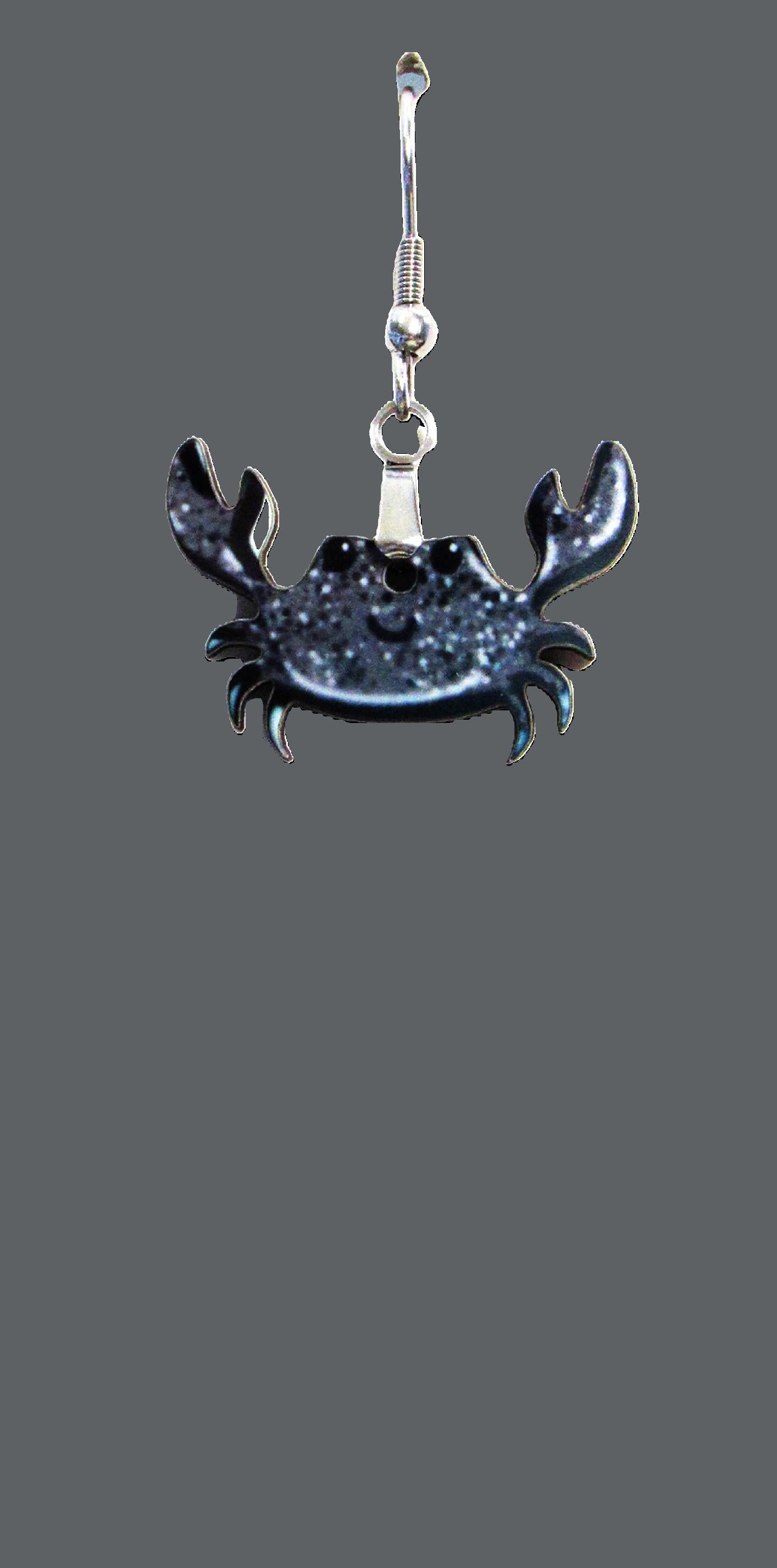 Crab Shaped Sublimated Earrings 1.5"