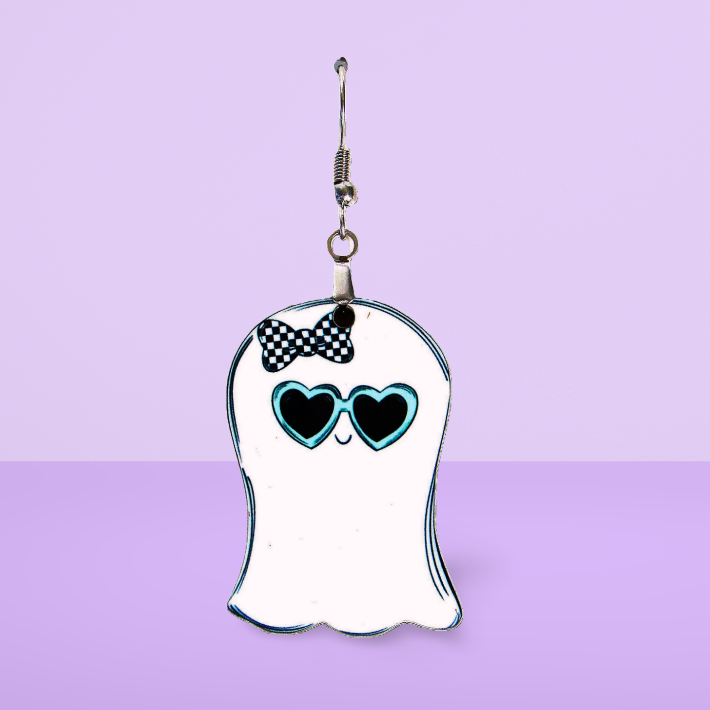 Ghost Shaped Sublimated Earring