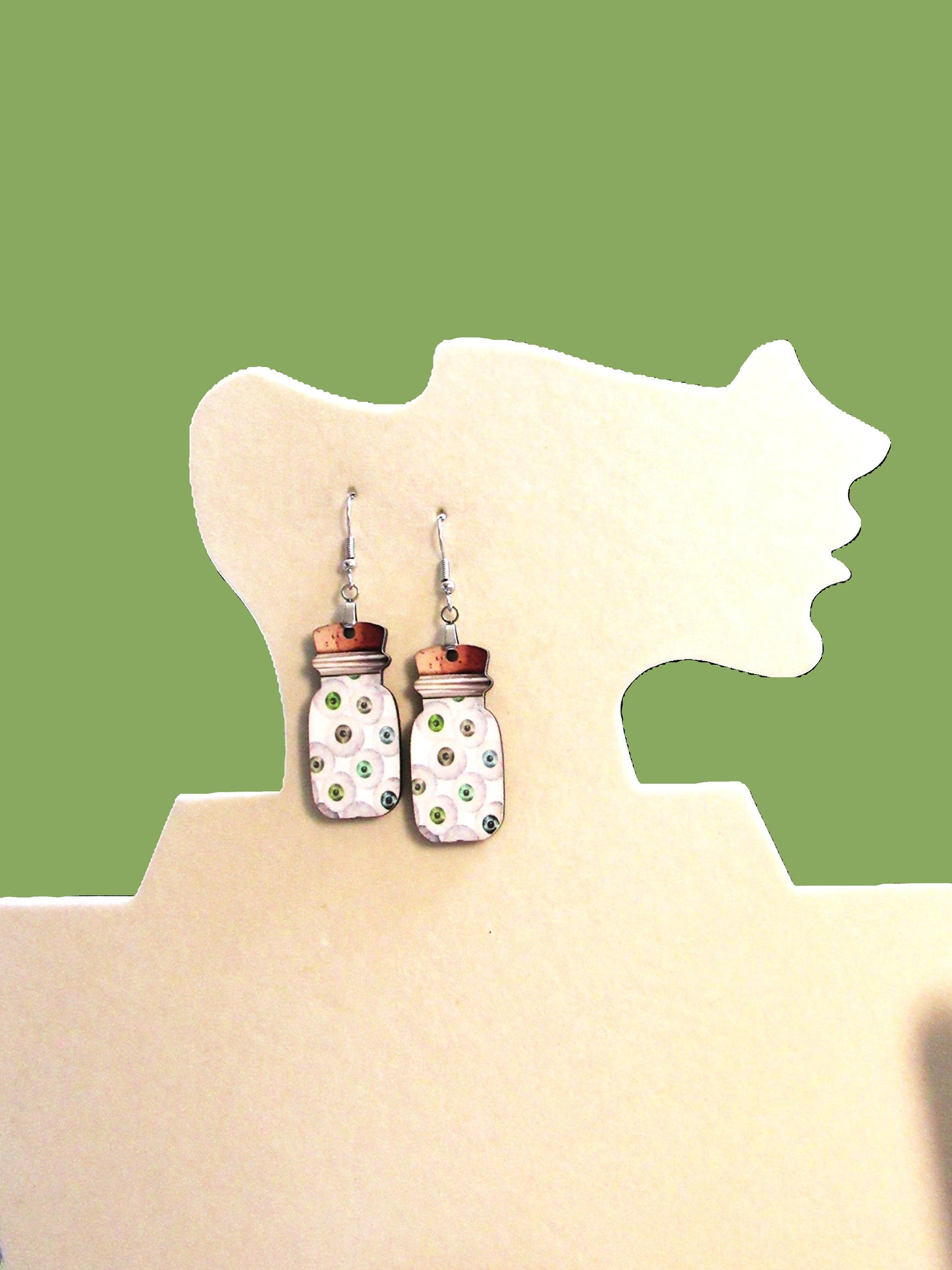 Vial Shaped Sublimated Earrings