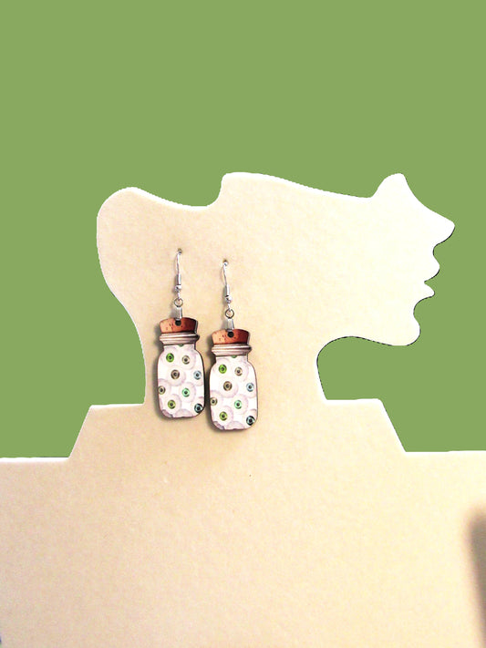 Vial Shaped Sublimated Earrings