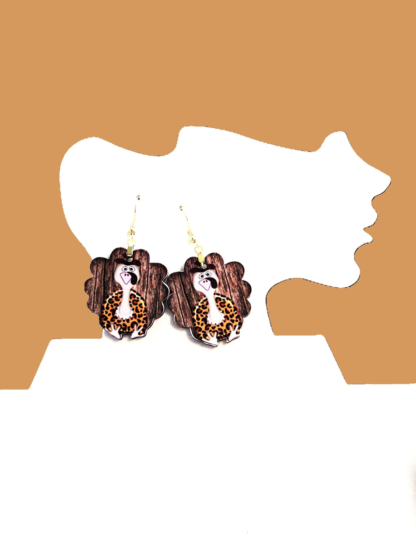 Turkey Shaped Sublimated Earrings