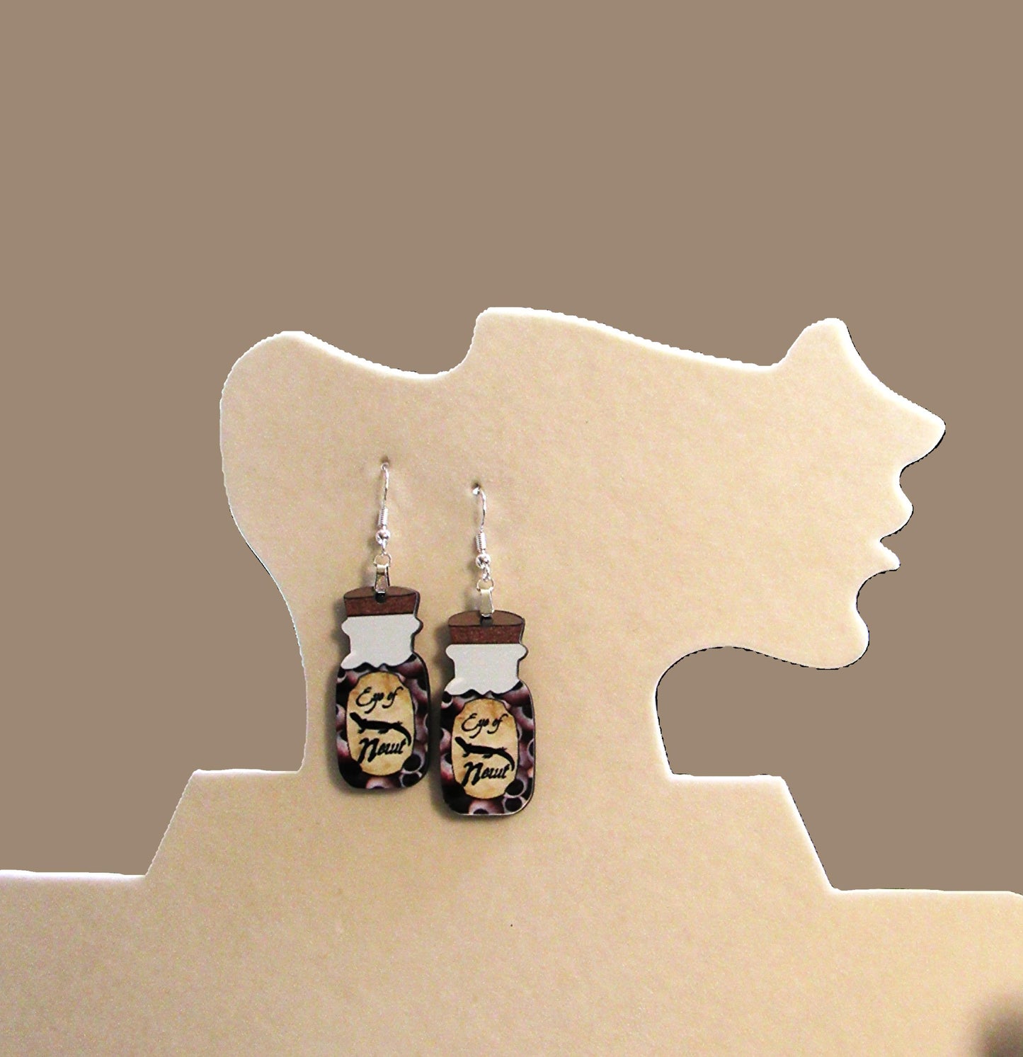 Vial Shaped Sublimated Earrings