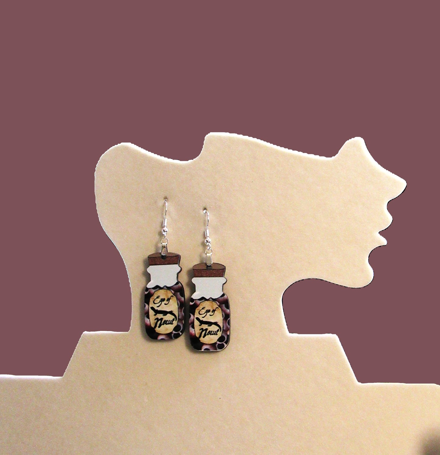 Vial Shaped Sublimated Earrings