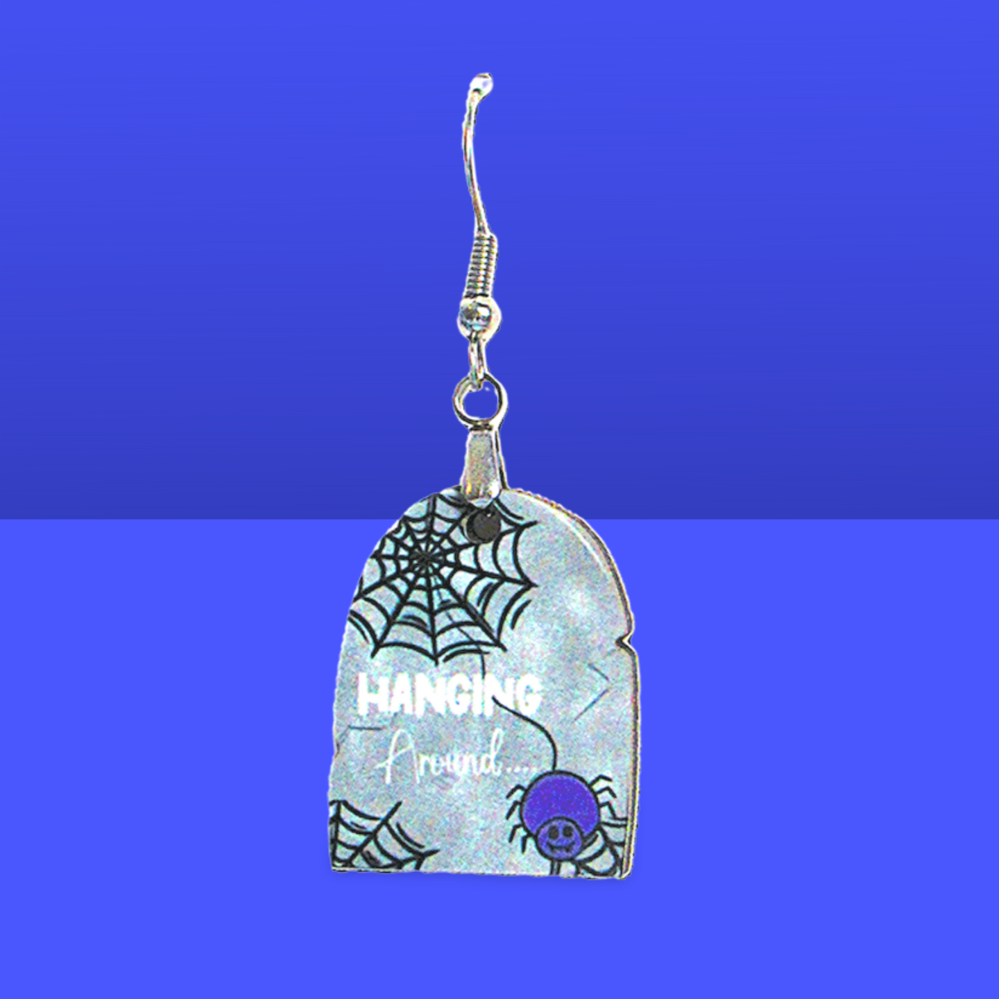 Grave Stone Shaped Sublimated Earrings 1 inch