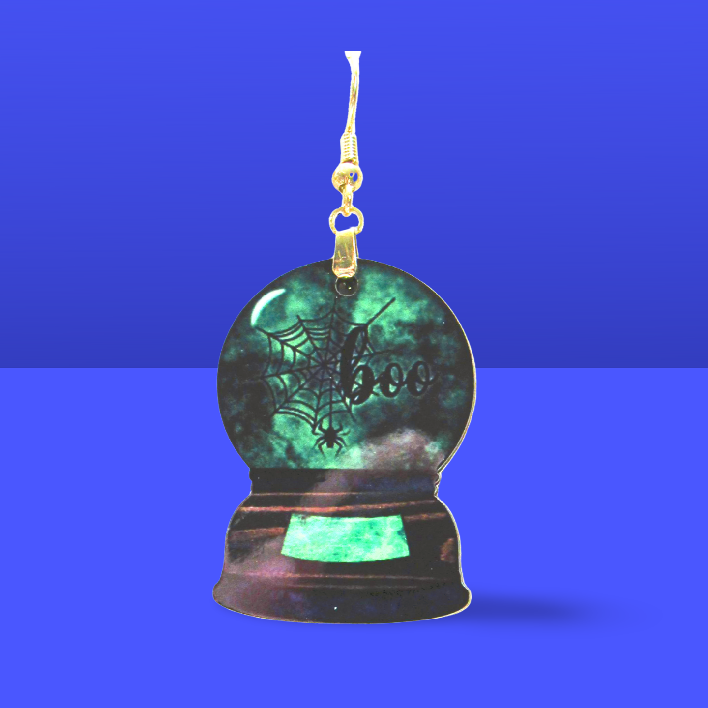 Snow Globe Shaped Sublimated Earrings