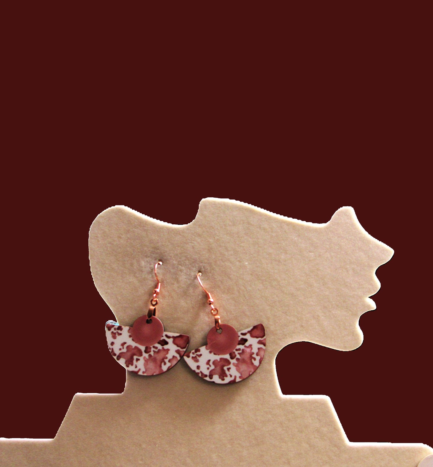 Boho Rounded Sublimated Earring