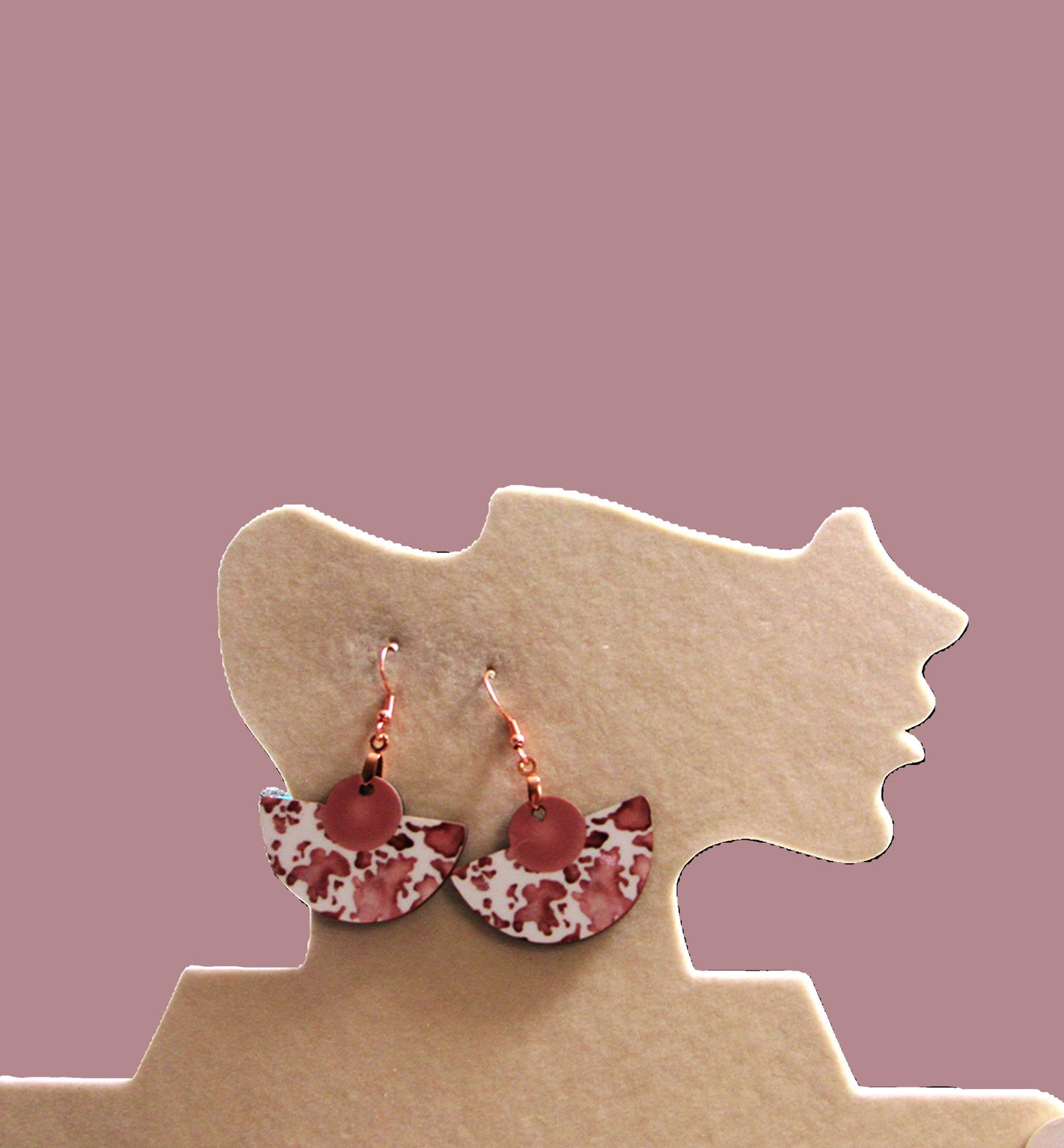 Boho Rounded Sublimated Earring