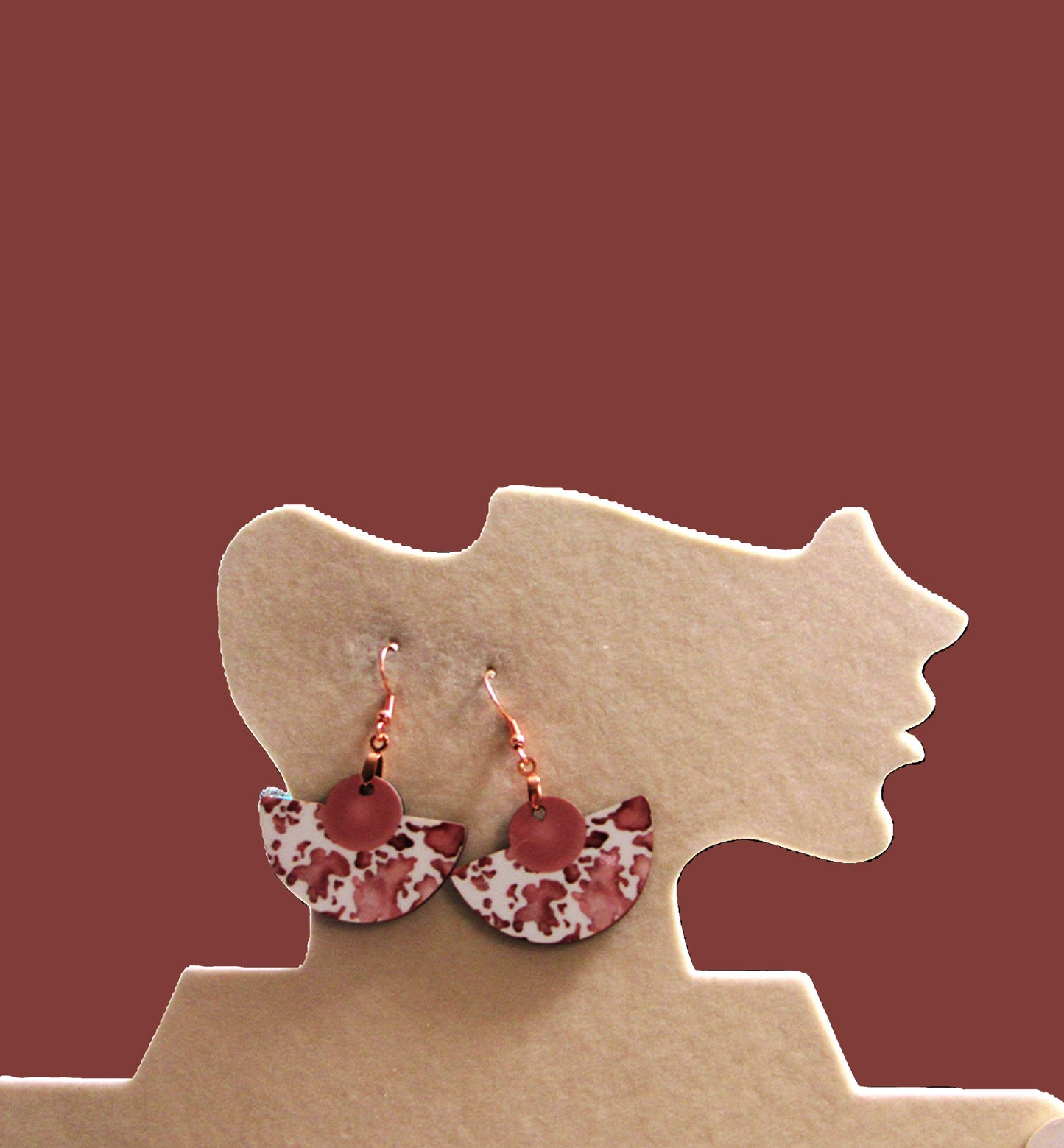 Boho Rounded Sublimated Earring