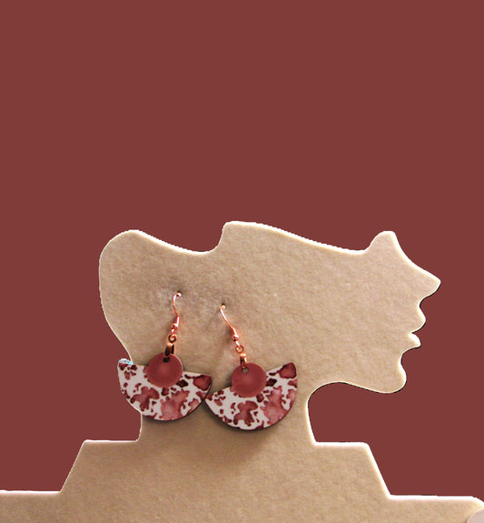 Boho Rounded Sublimated Earring