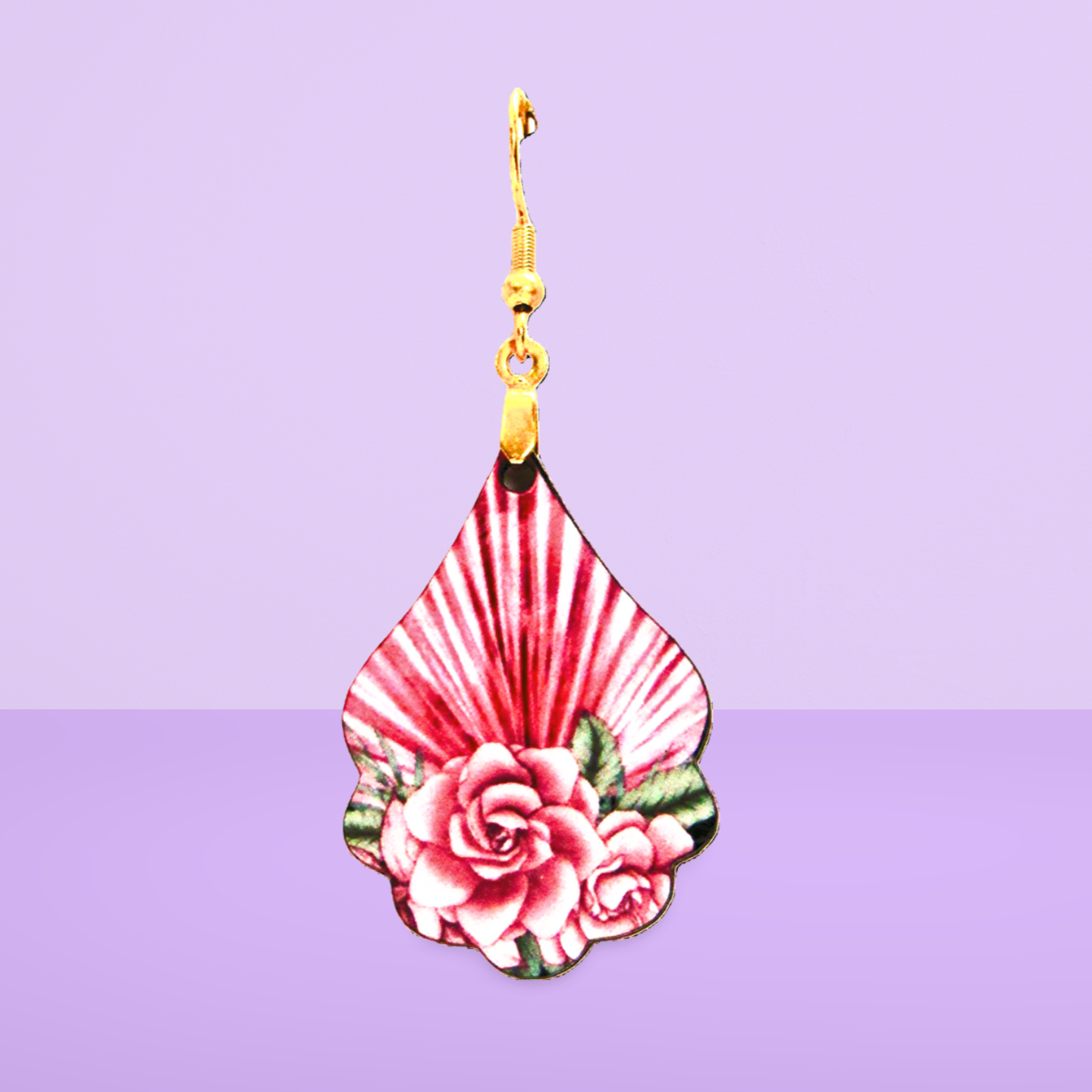 Fancy Teardrop Shaped Sublimated Earrings