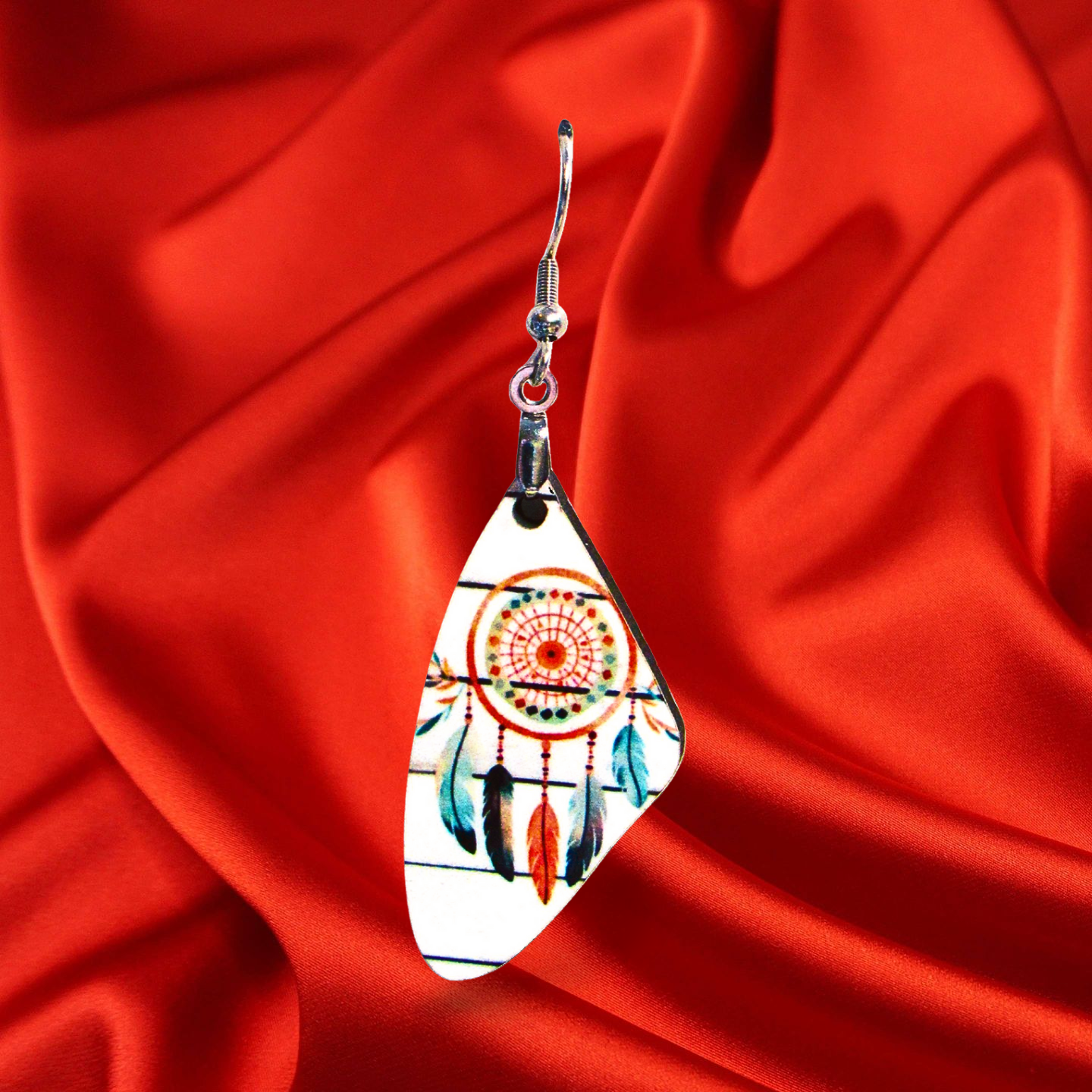 Wing Shaped Sublimated Earring