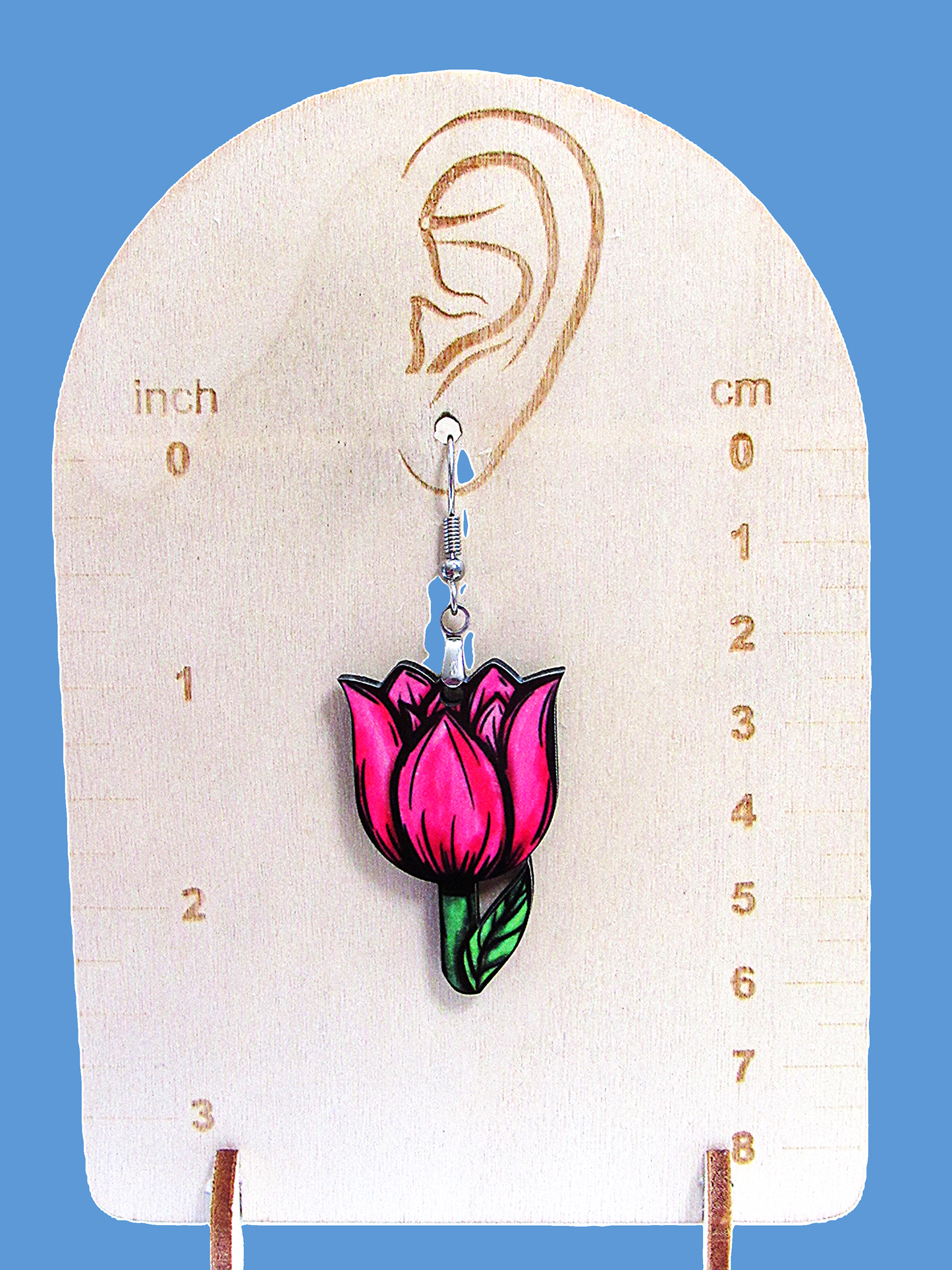 Tulip Shaped Sublimated Earrings