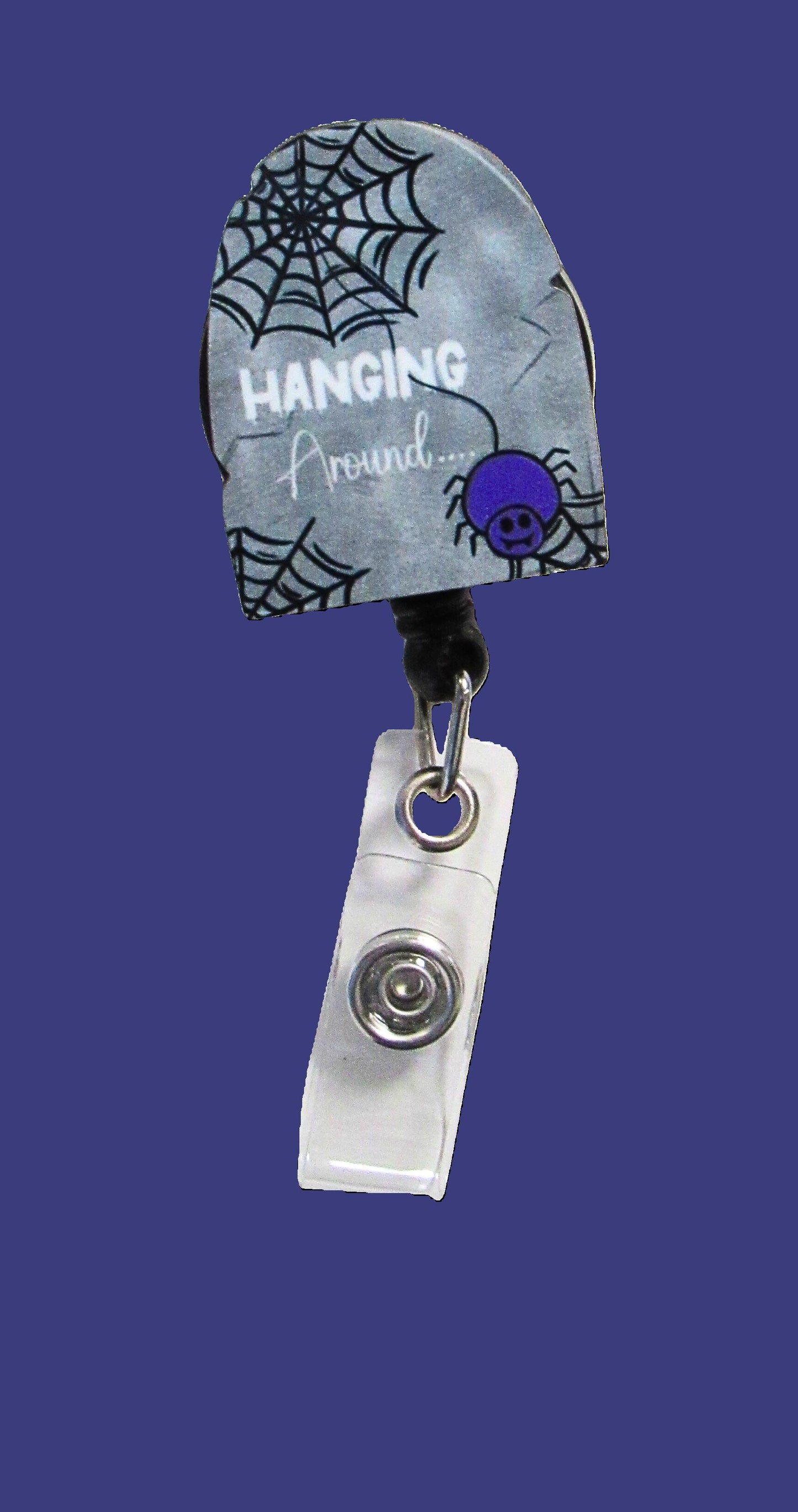 Grave Stone Shaped Sublimated Badge Reel