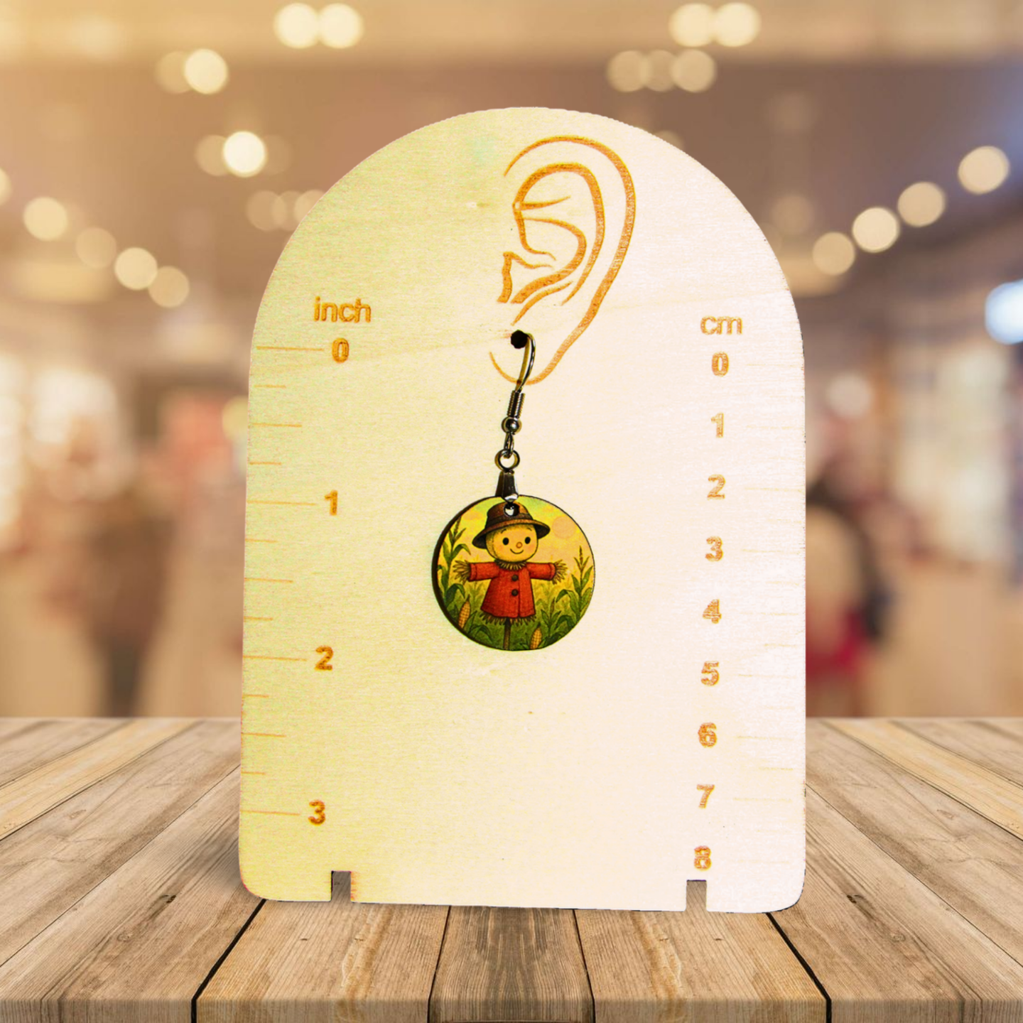 Round Shaped Sublimated 1 inch Earrings