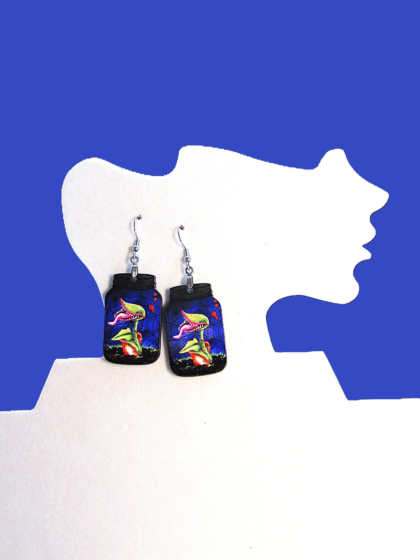 Mason Jar Shaped Sublimated Earrings 1.5 inch