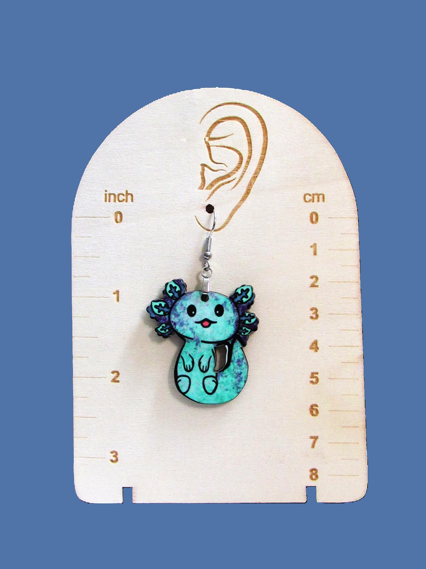 Axoloti Shaped Sublimated Earrings