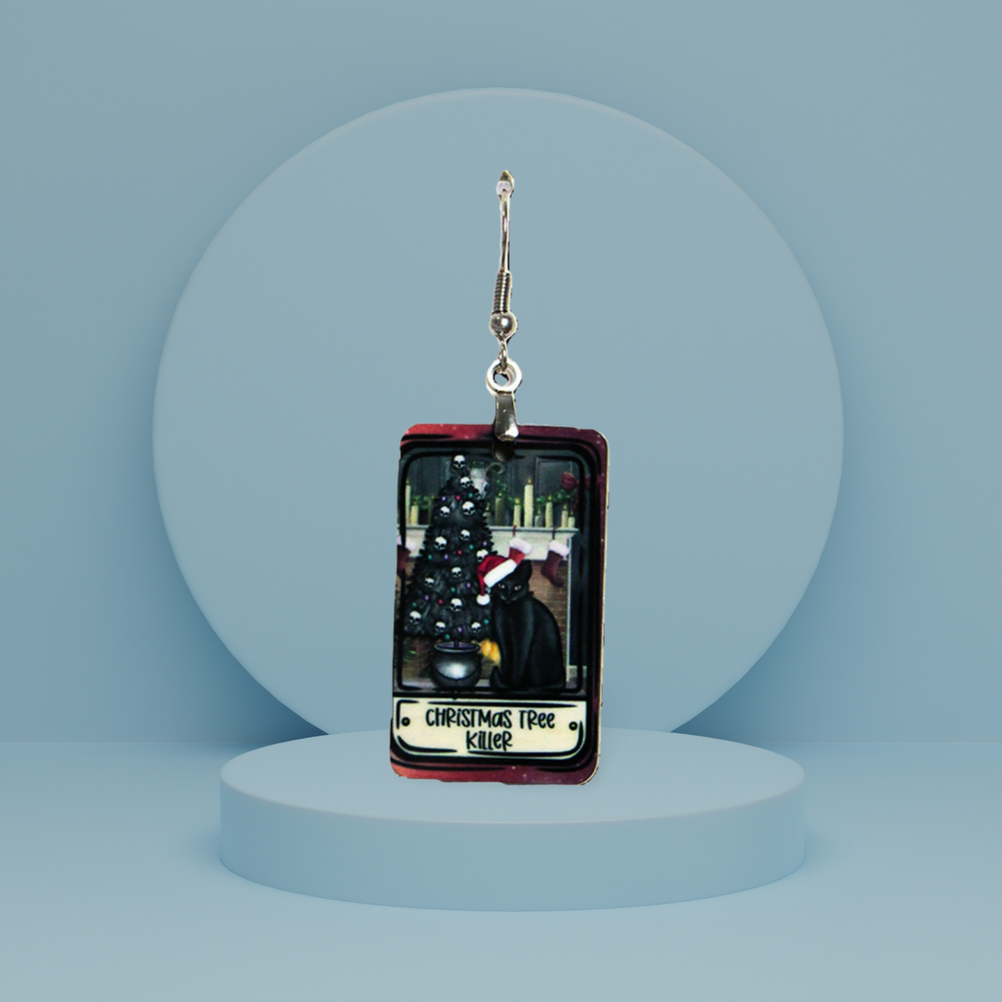 Tarot Card Shaped Sublimated Earrings