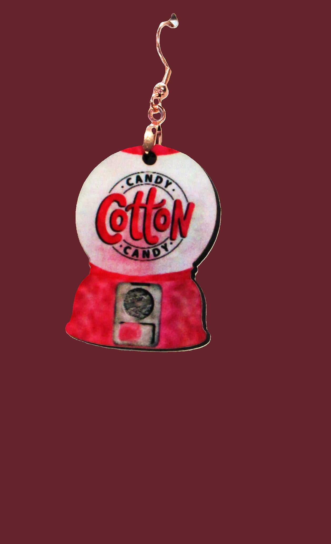 Snow Globe Shaped Sublimated Earrings