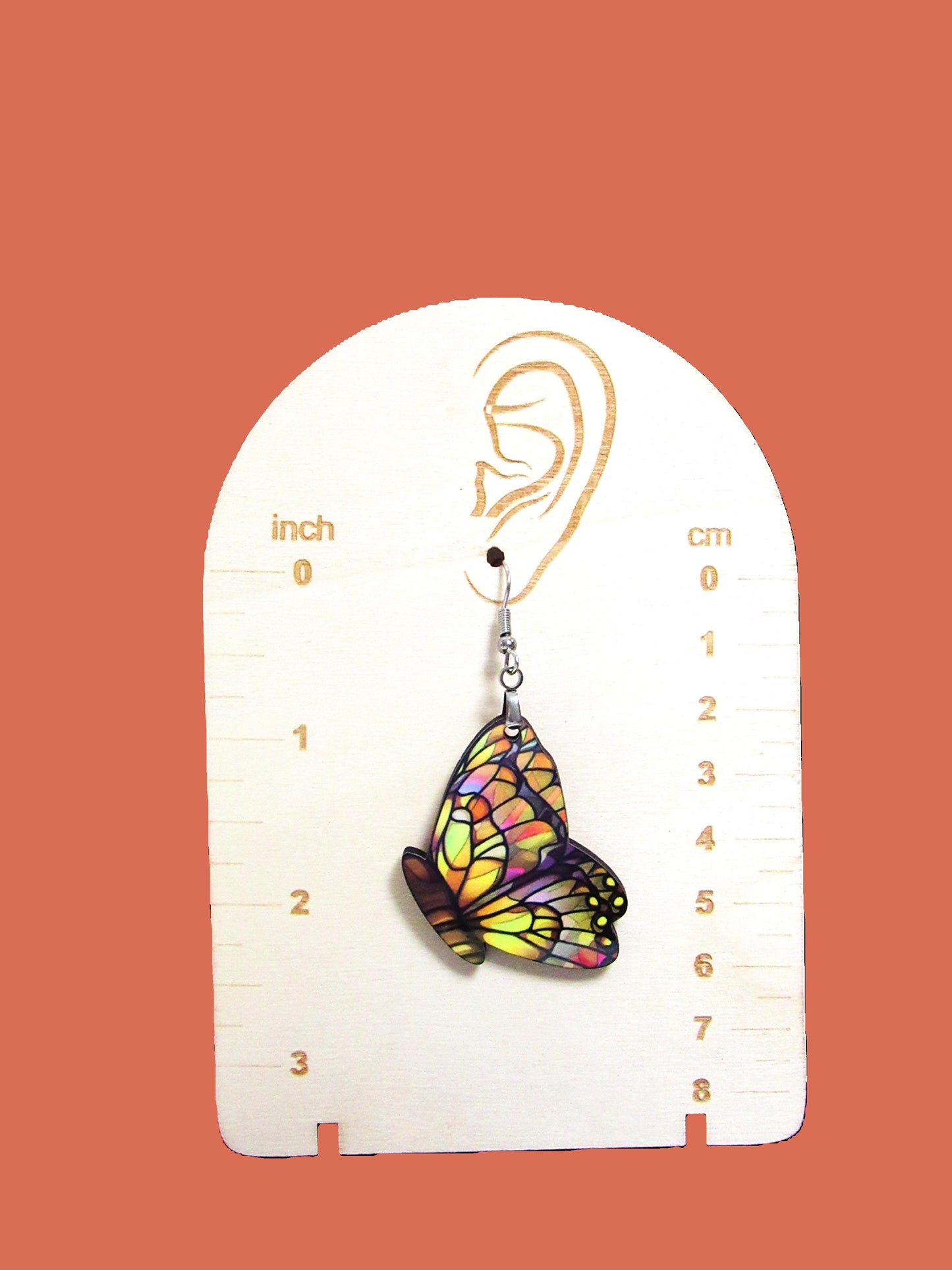 Butterfly Shaped Sublimated Earrings