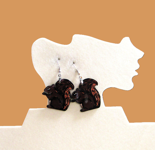 Squirrel Shaped Sublimated Earrings