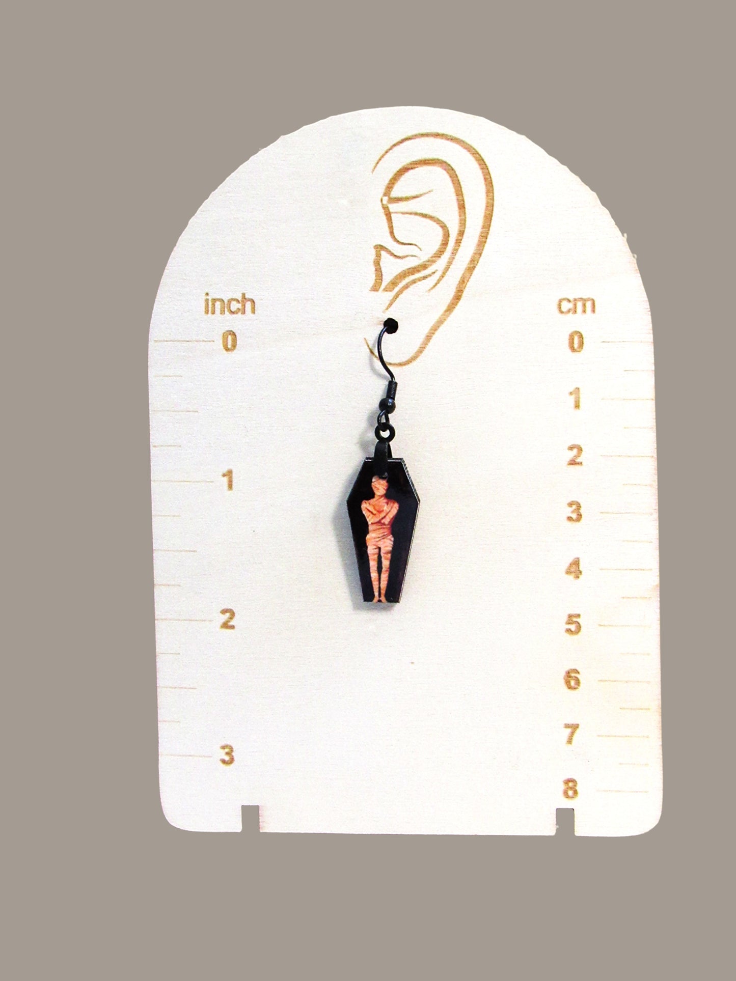 Coffin Shaped Sublimated Earrings