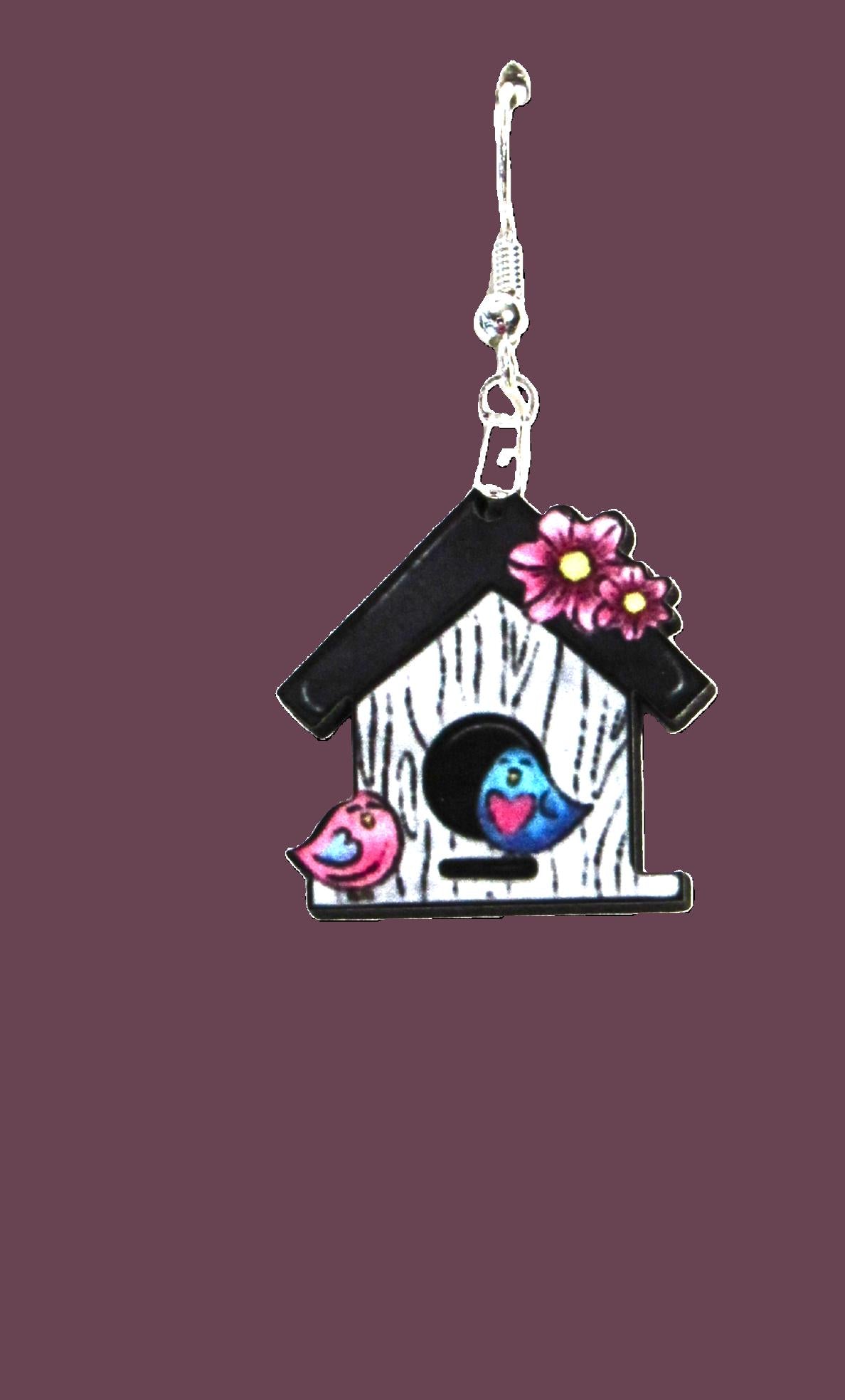 Birdhouse Shaped Earring