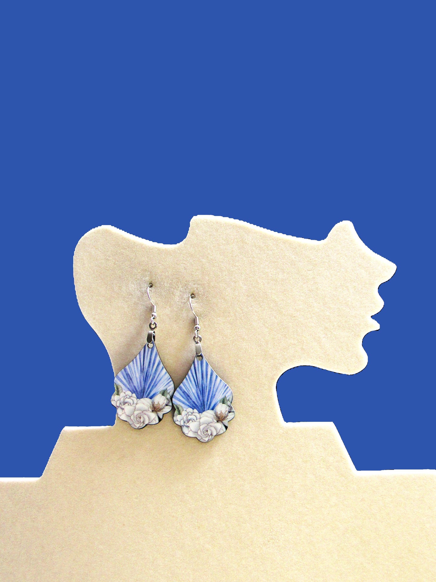 Fancy Teardrop Shaped Sublimated Earrings