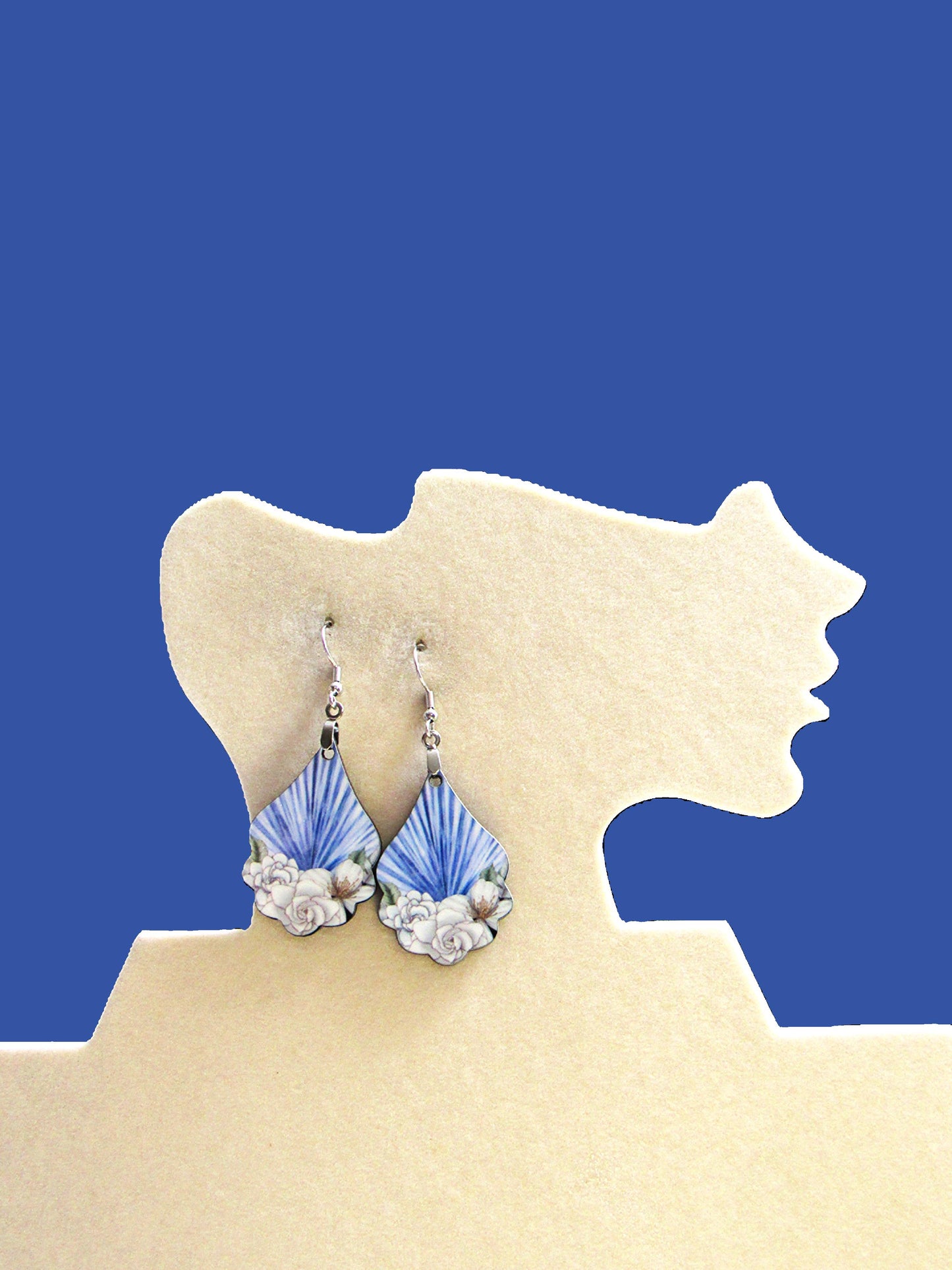 Fancy Teardrop Shaped Sublimated Earrings