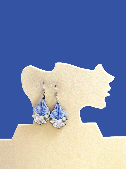 Fancy Teardrop Shaped Sublimated Earrings