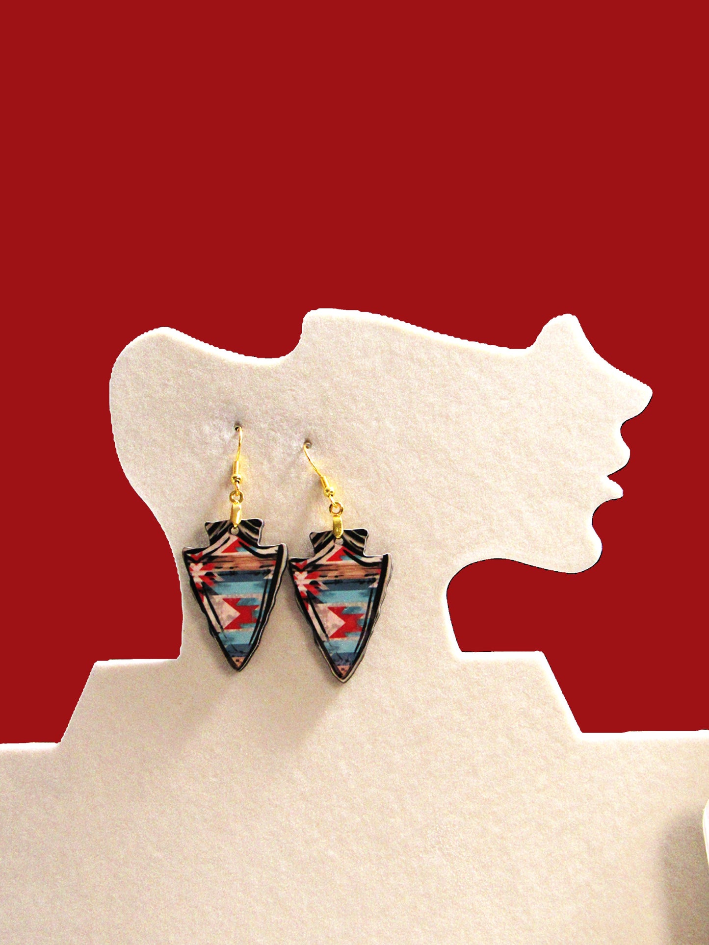 Arrow Head Shaped Sublimated Earrings