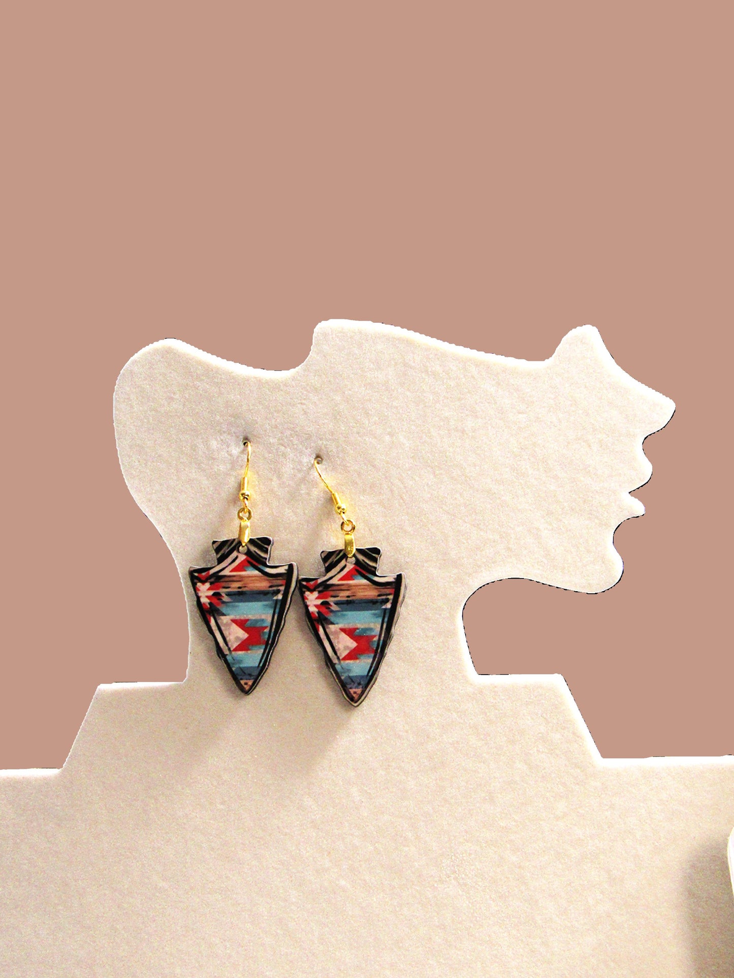 Arrow Head Shaped Sublimated Earrings