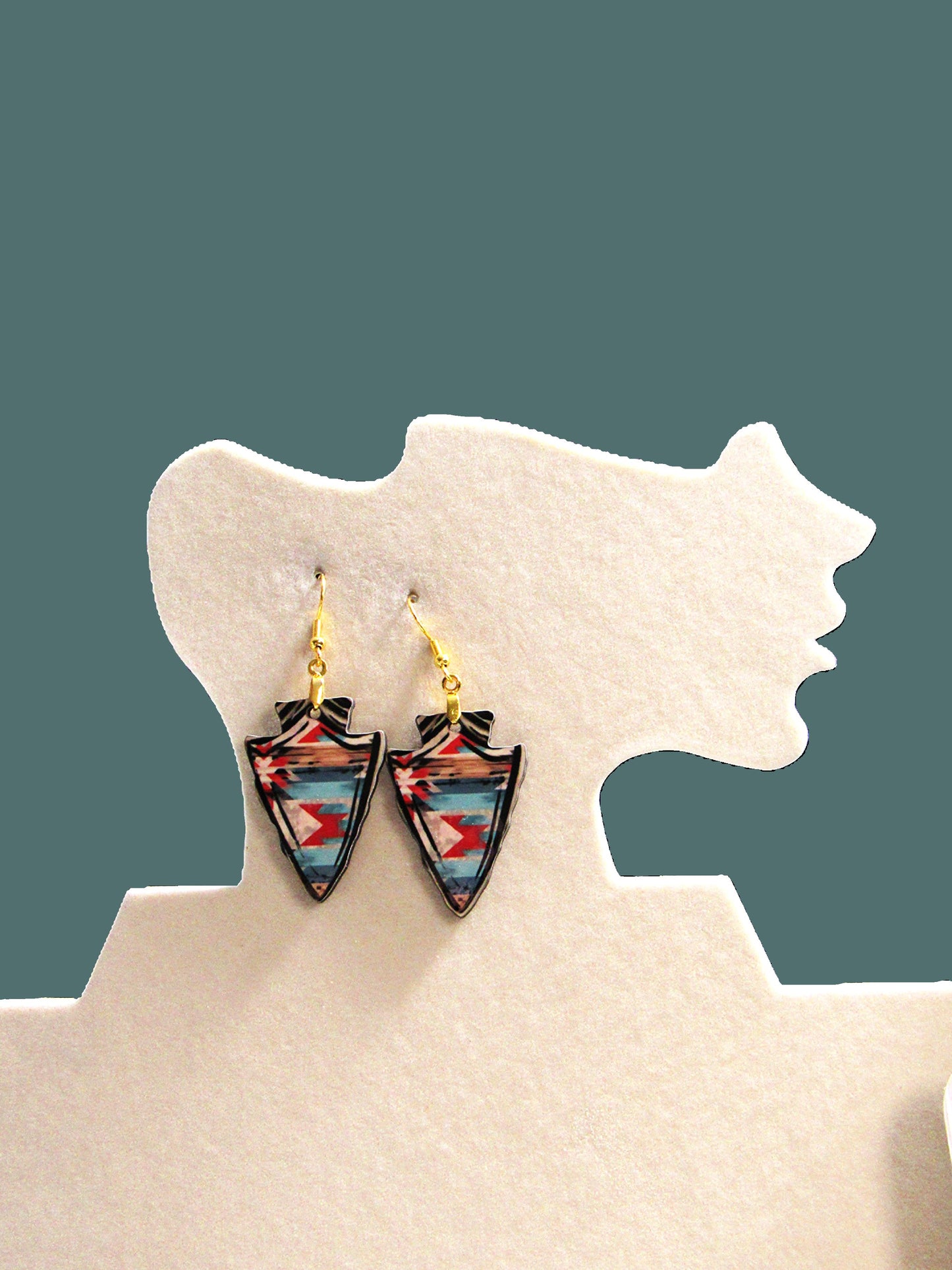 Arrow Head Shaped Sublimated Earrings