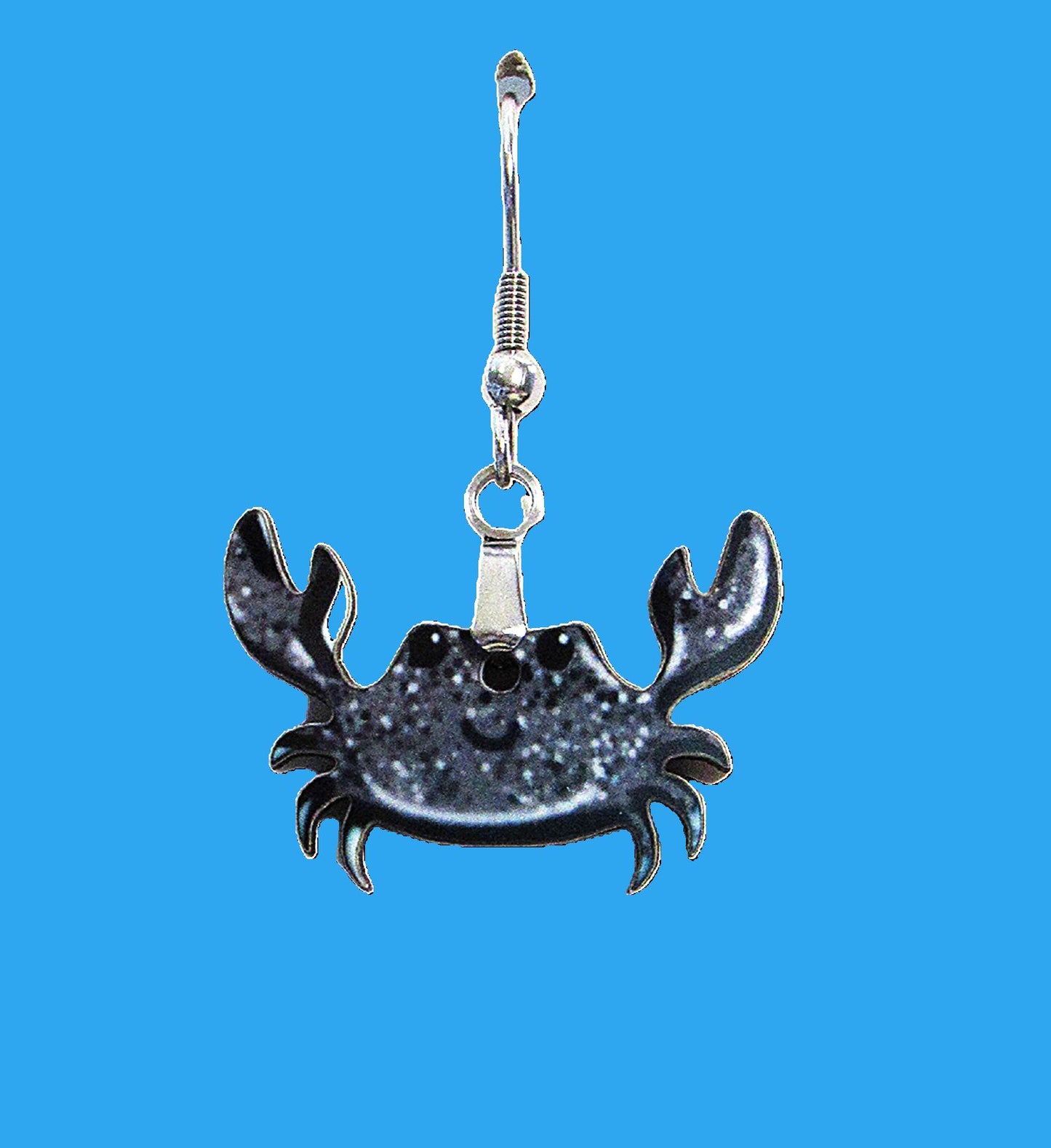 Crab Shaped Sublimated Earrings 1.5"