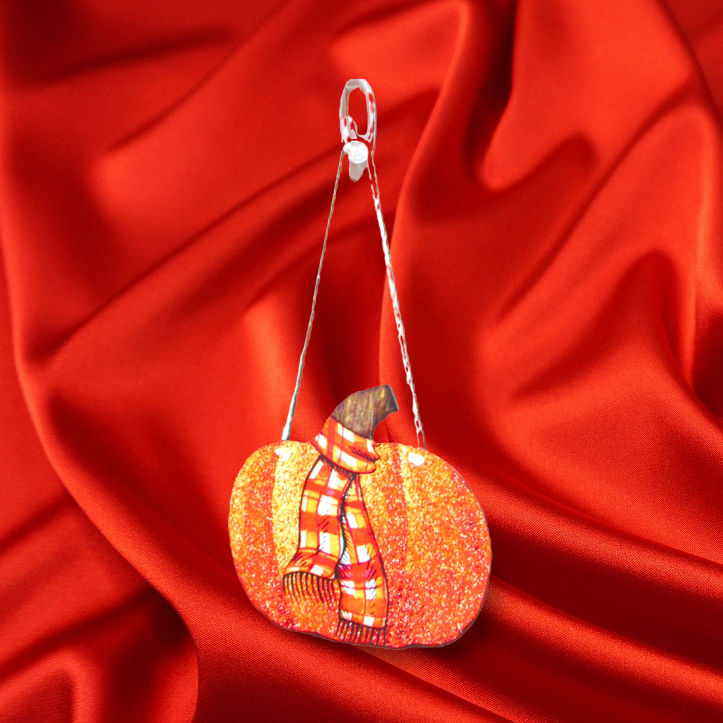 Pumpkin Shaped Sublimated Door Hanger